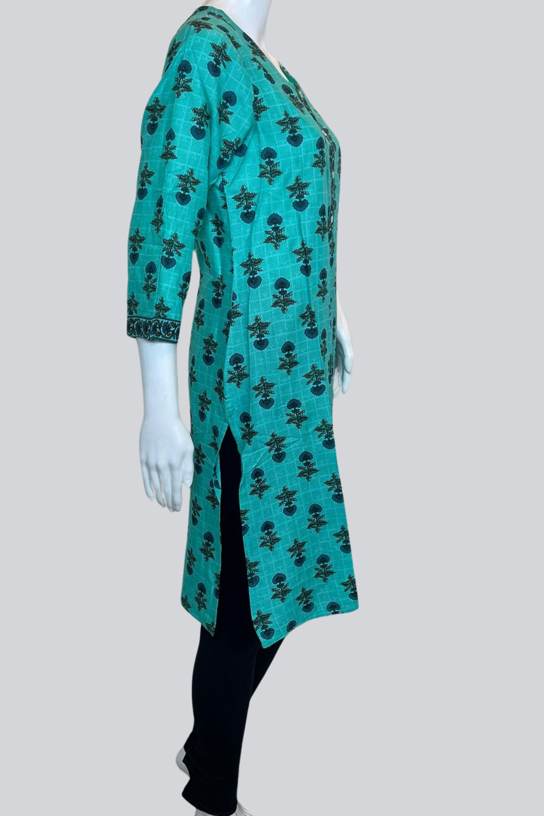 Chic : Branded Kurthis - Long Kurti with Foil Print |JCSFashions KURTI JCS Fashions