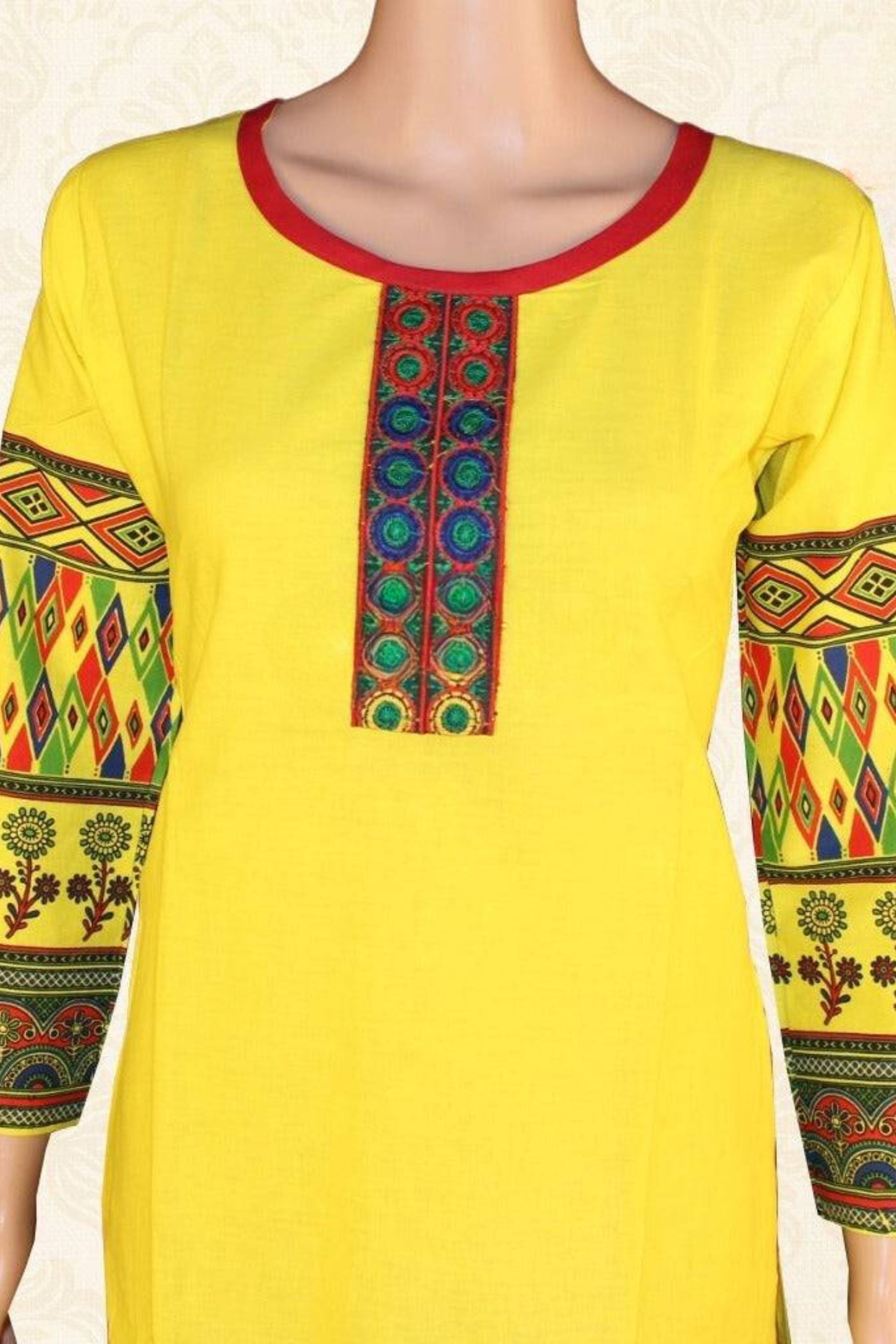 Yellow Cotton Kurtis | Summer Casual Wear Collection Kurti Kurti JCS Fashions