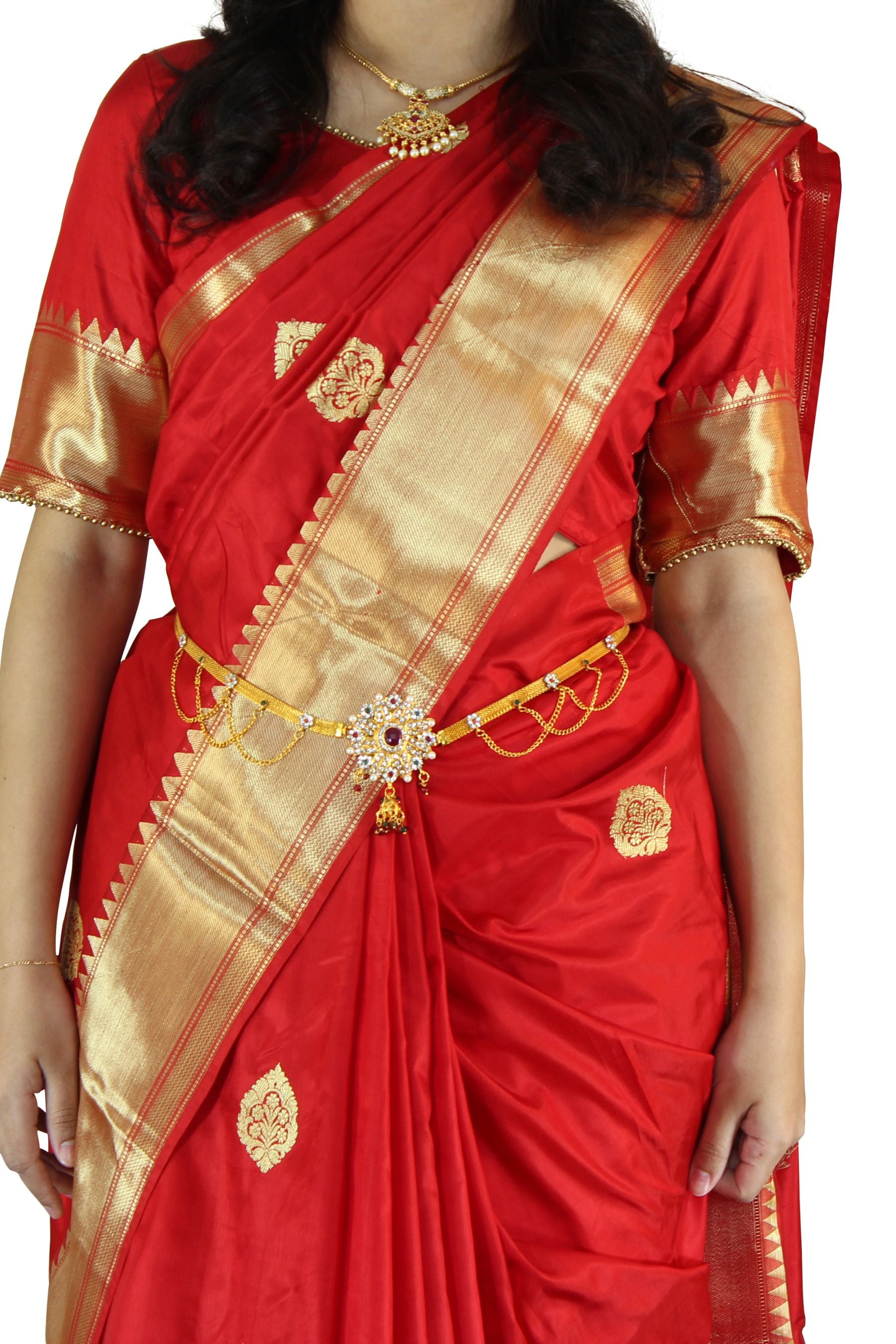 Luxurious Pure Banarasi Silk Saree With Blouse Piece SAREE JCS Fashions