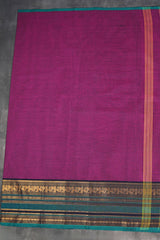 Classic 80-Count Chettinad Cotton Saree with Stylish Border