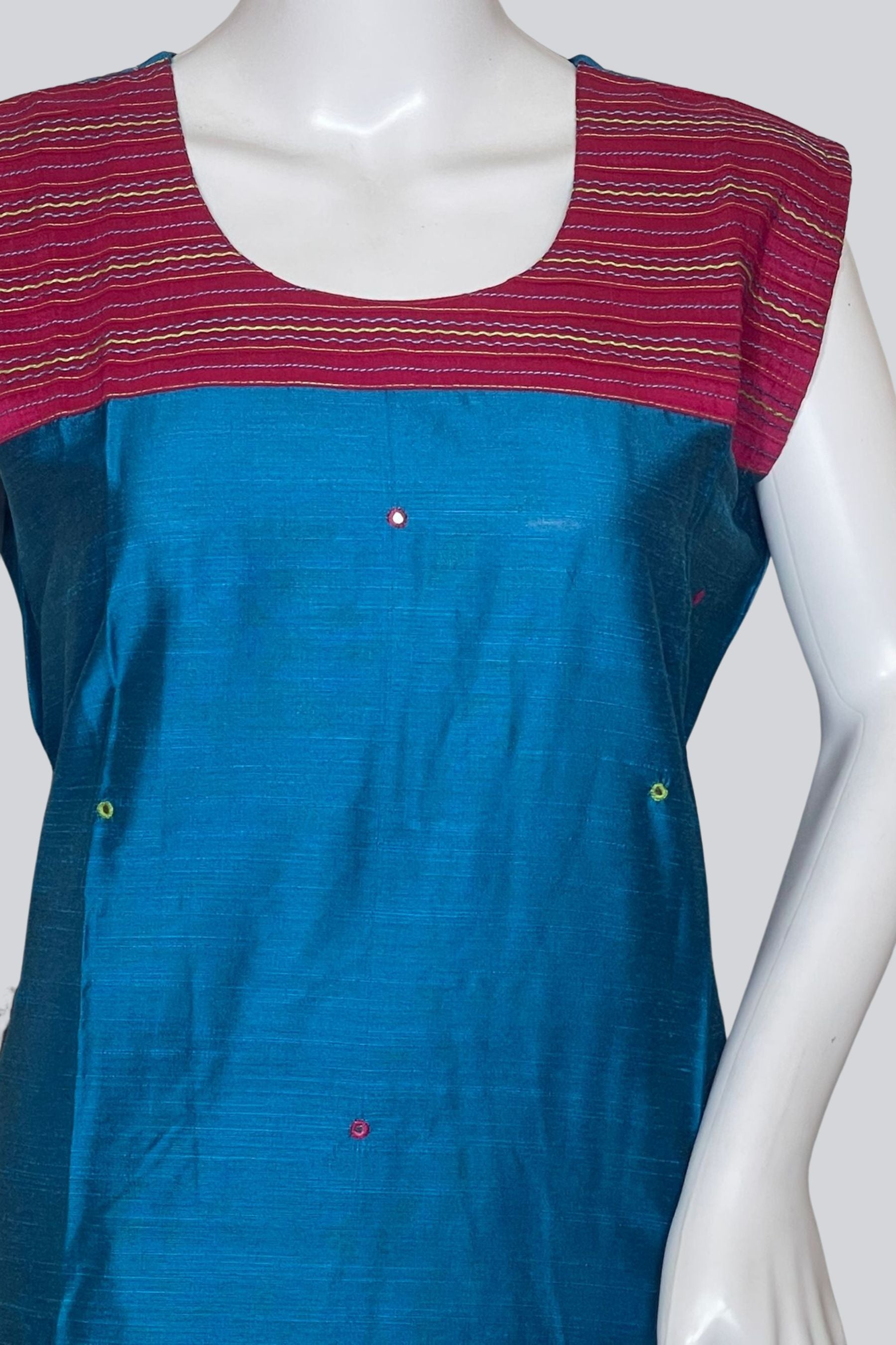 Women's Beautiful Hand Crafted Soft Silk Cotton Short Kurti KURTI JCS Fashions