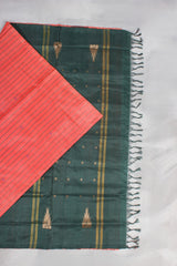 Eco-Chic Borderless Banana Pith Saree - Handcrafted Sustainable Elegance