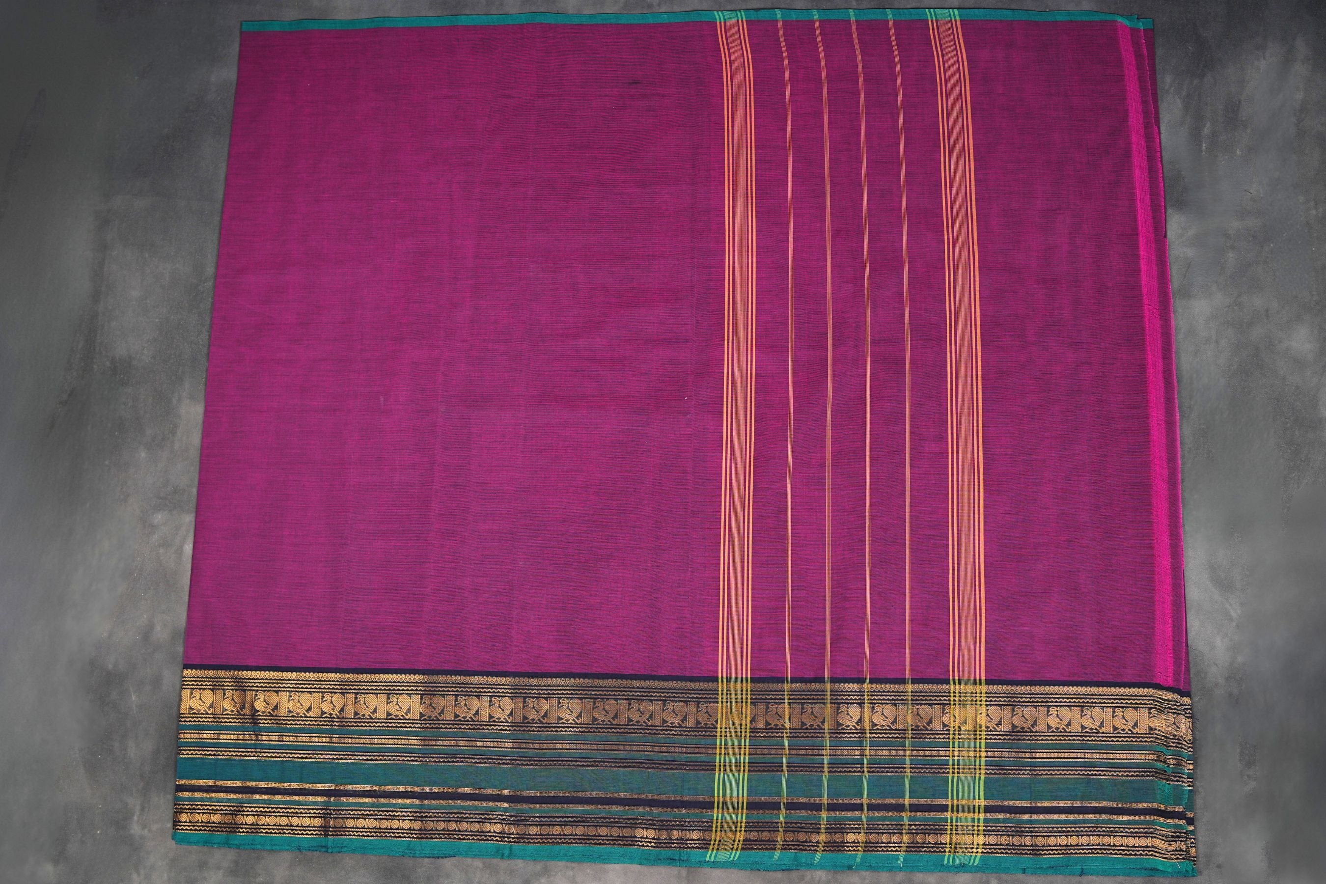 Classic 80-Count Chettinad Cotton Saree with Stylish Border Saree JCS Fashions