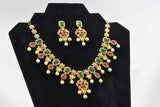 JCS Fashion's Luxurious 1 Gram Gold Necklace and Earring Set