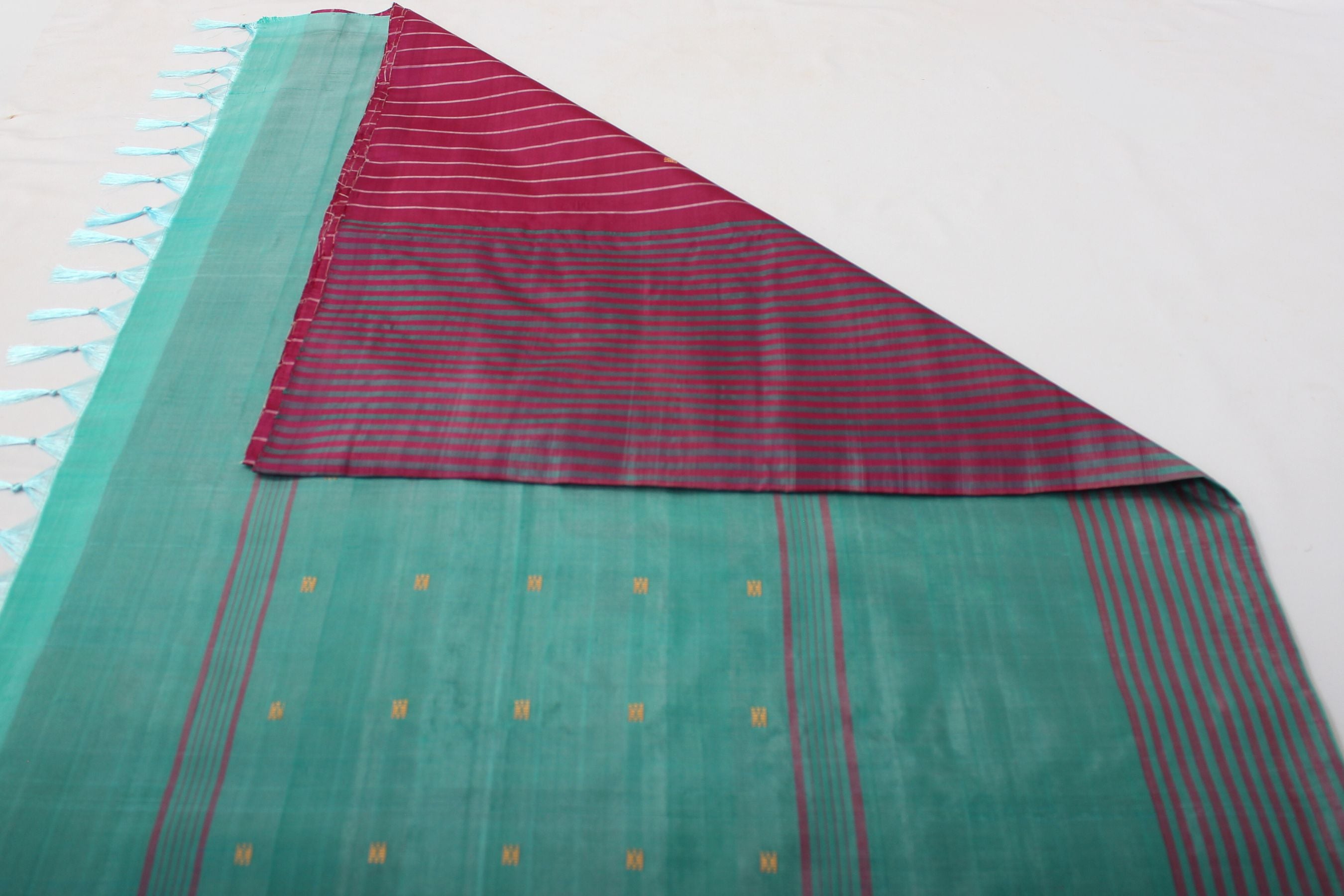 Elegant Banana Pith Saree: Traditional, Sustainable, & Borderless Beauty Saree JCS Fashions