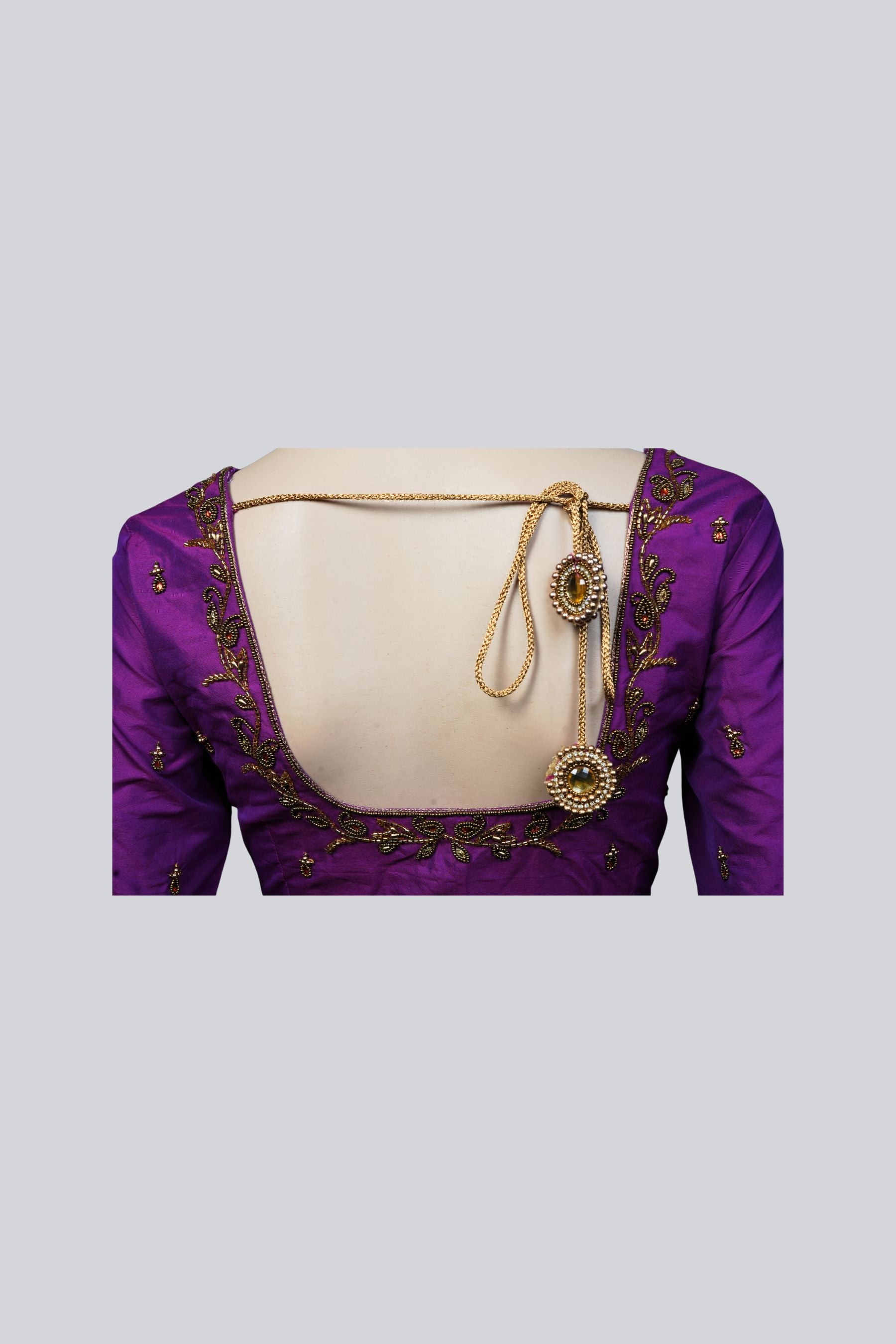 Exquisite Aari Work Bridal Blouse - Perfect Fit for Your Special Day Blouse JCS Fashions