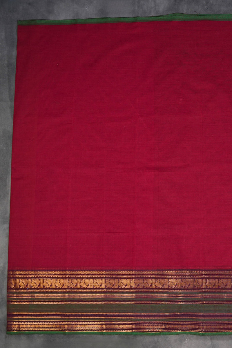 Elegant Chettinad Cotton Saree - Premium Quality and Exquisite Design