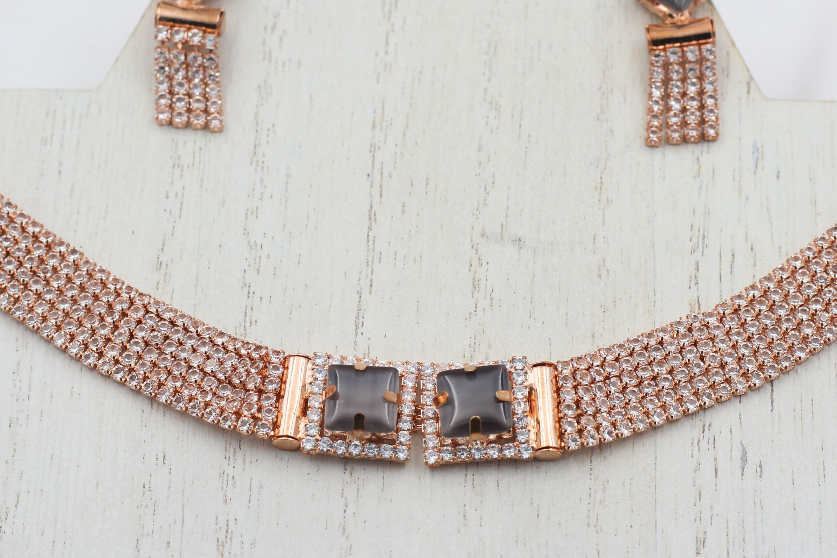 Adjustable Elegance: High-Quality Alloy & Stone Choker Set by JCSFashions Jewelry JCS Fashions