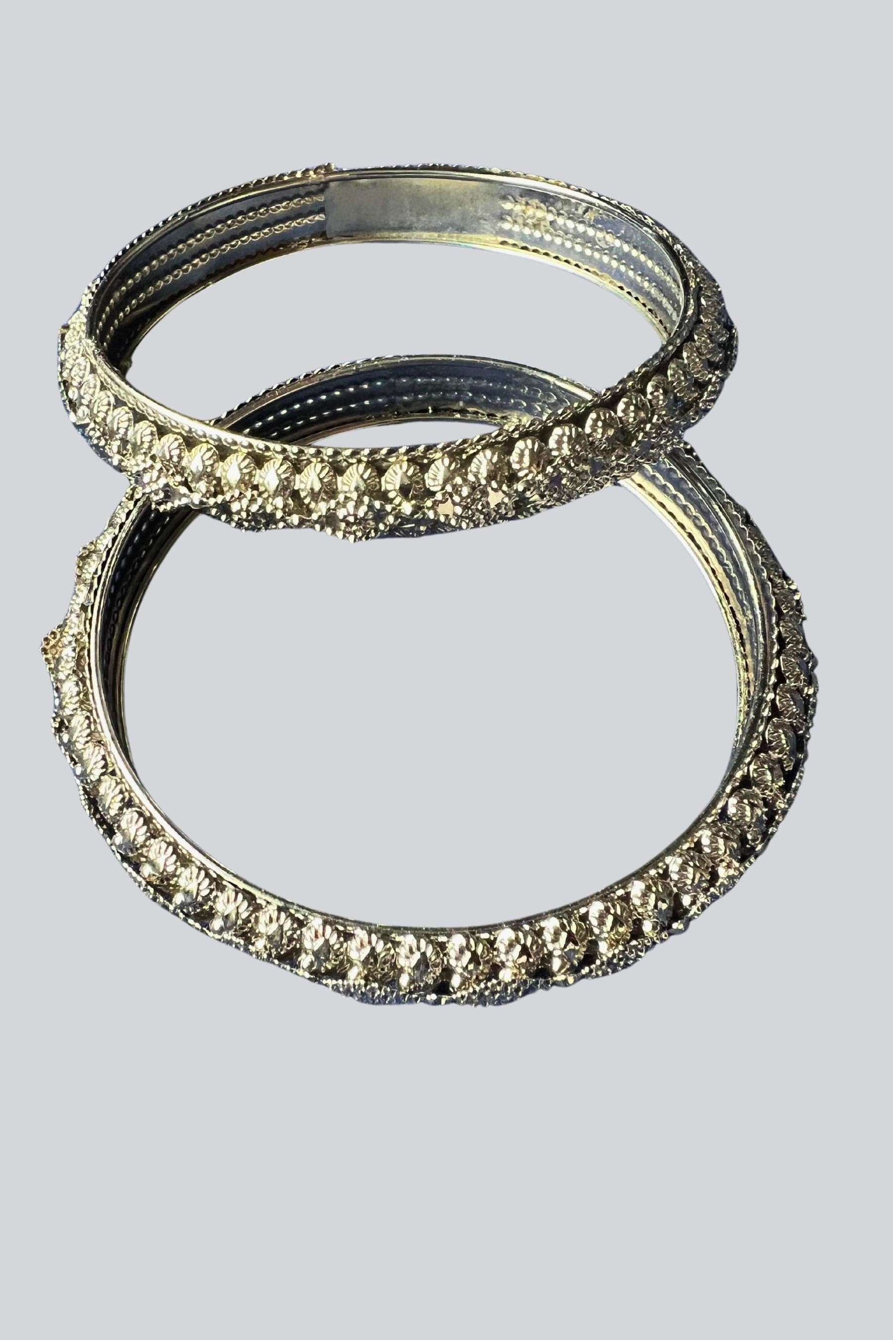 JCS Fashions Elegant Silver Polish Bangles - Exquisite and Versatile Jewelry JCS Fashions Silver 2.60