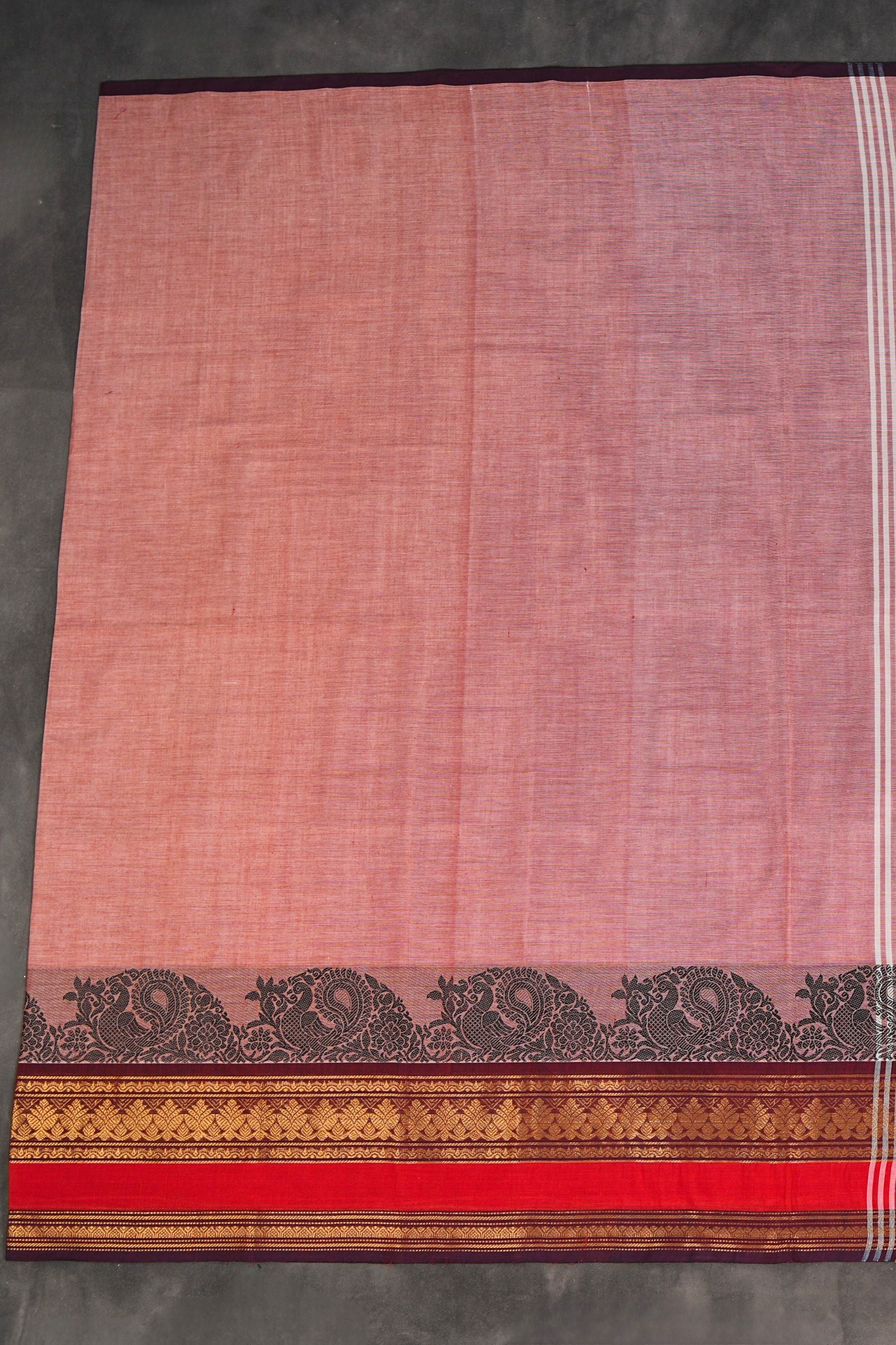 Traditional Chettinad Cotton Saree with Elegant Drape from JCSFashions Saree JCS Fashions