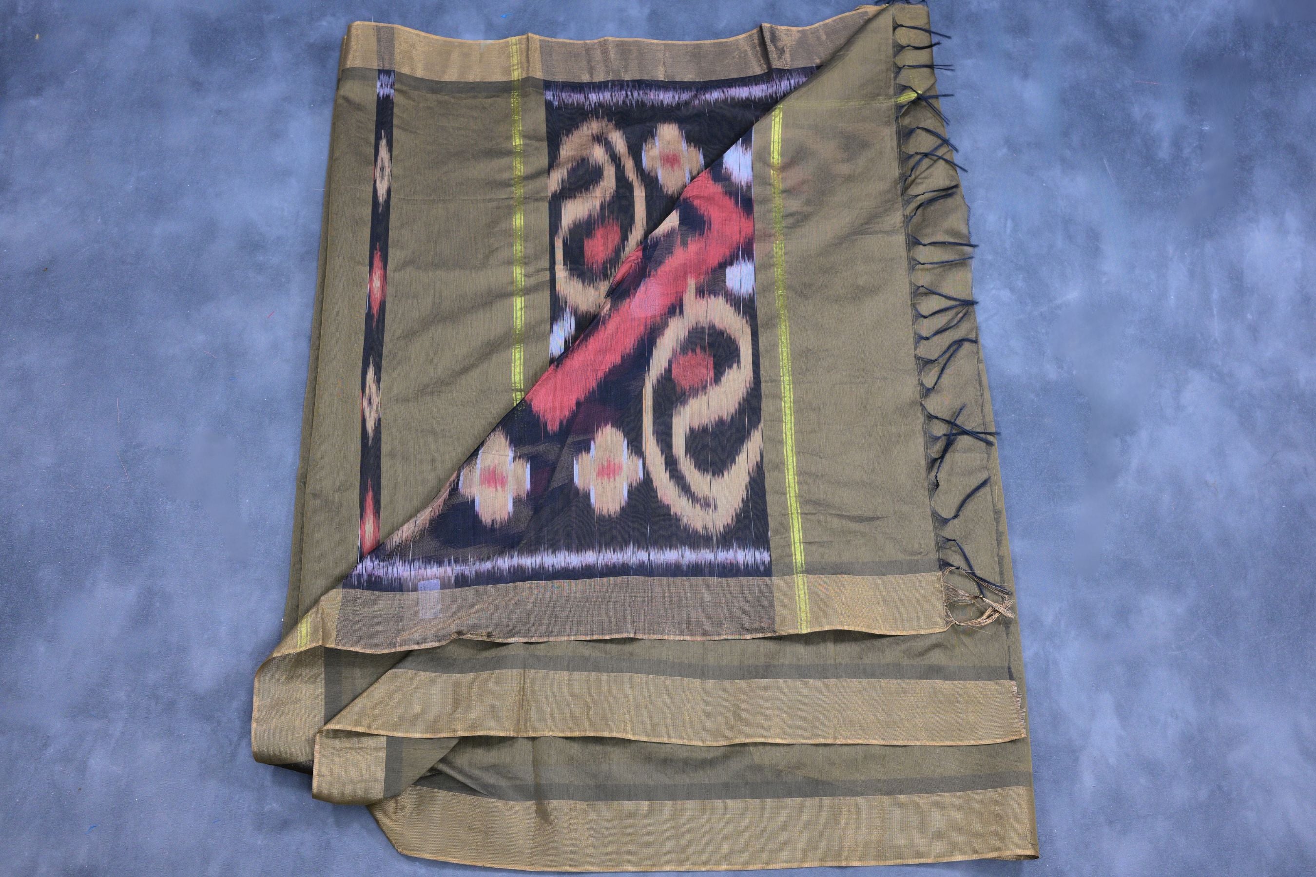 Pure Soft Cotton Saree with Exquisite Ikkat Design - Traditional Elegance Saree JCS Fashions