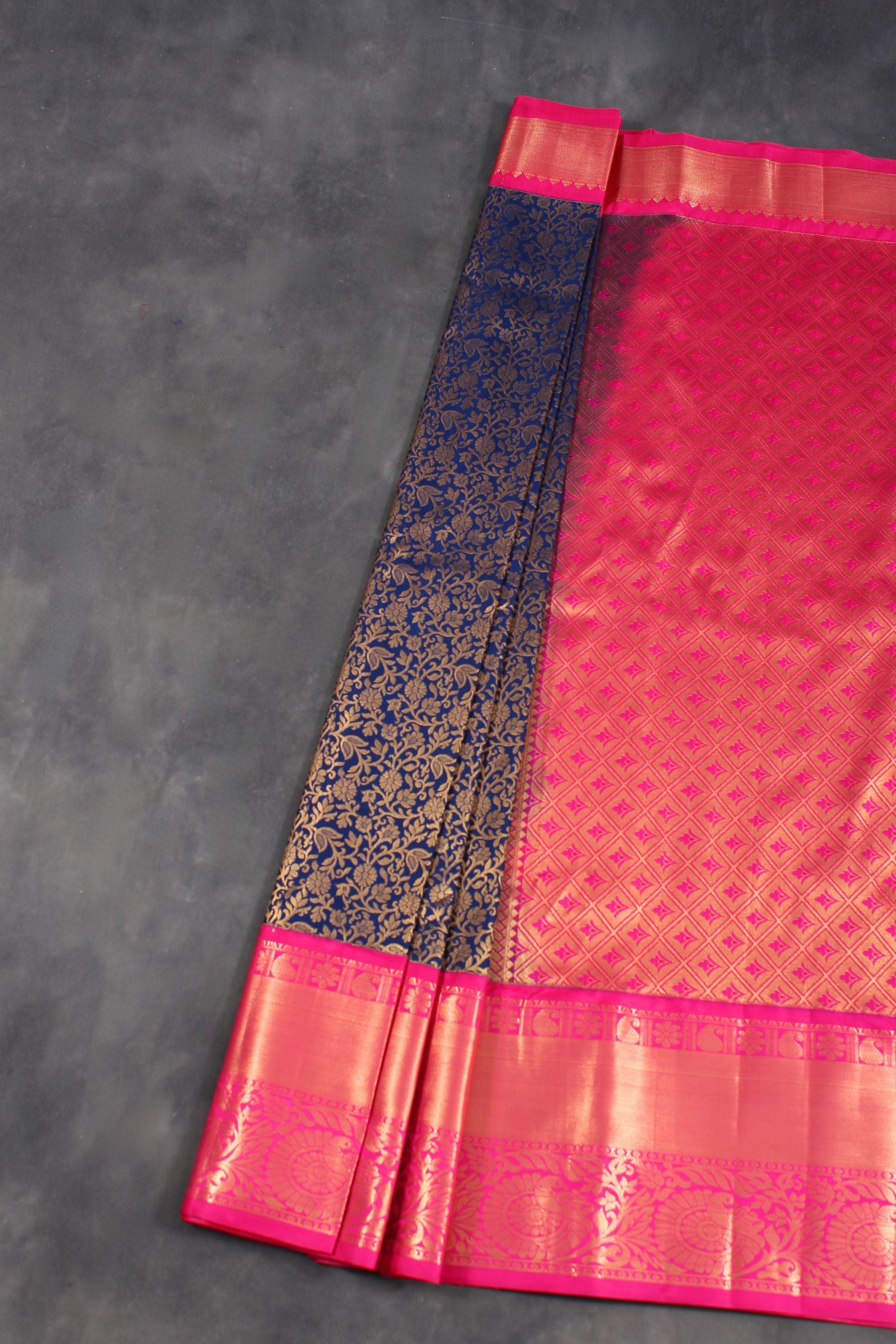 Luxurious Kanchipuram Silk Saree with Grand Pallu and Floral Designs Saree JCS Fashions