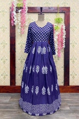 Elegant Anarkali Kurti Soft Santoon Long Gown - Sophistication & Comfort