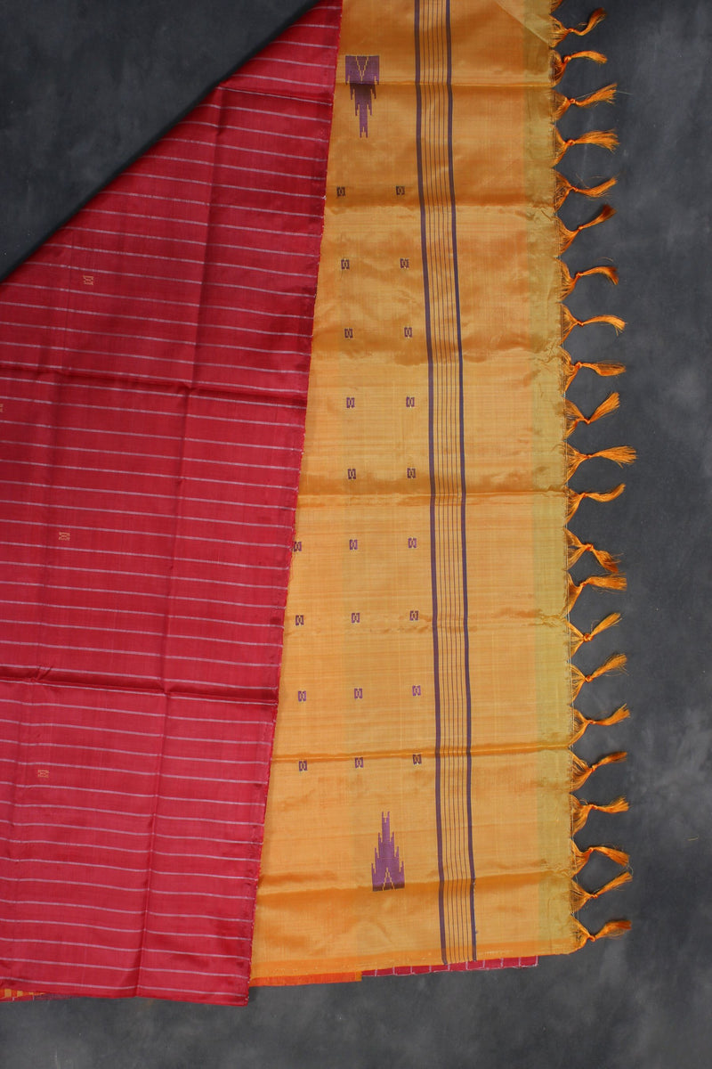 Eco-Friendly Banana Pith Saree: Traditional Indian Elegance by JCSFashions