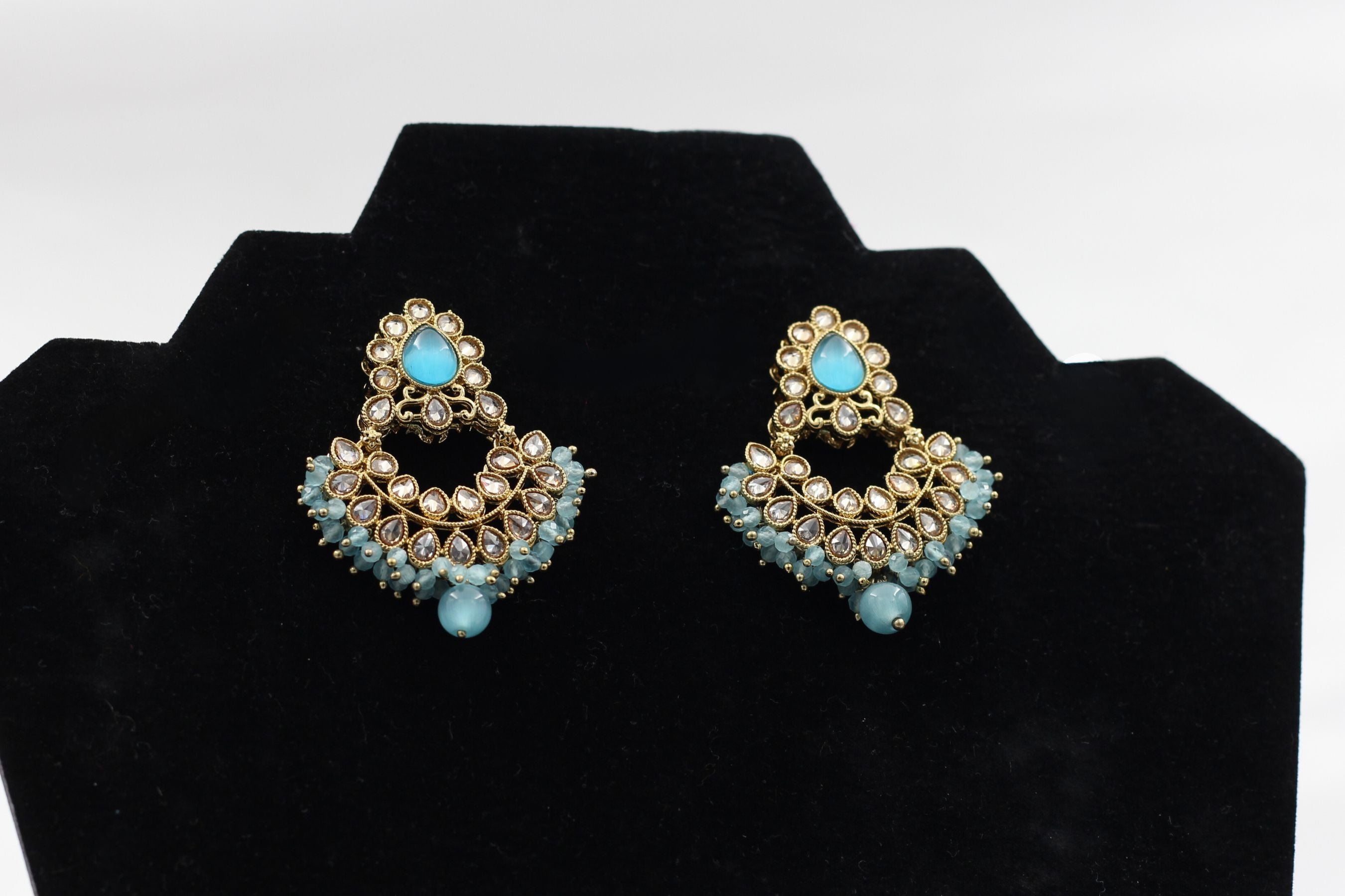 Exquisite Stone Kundan Earrings: Handcrafted and Timeless Elegance Jewelry JCS Fashions