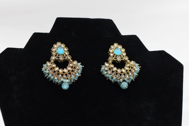 Exquisite Stone Kundan Earrings: Handcrafted and Timeless Elegance