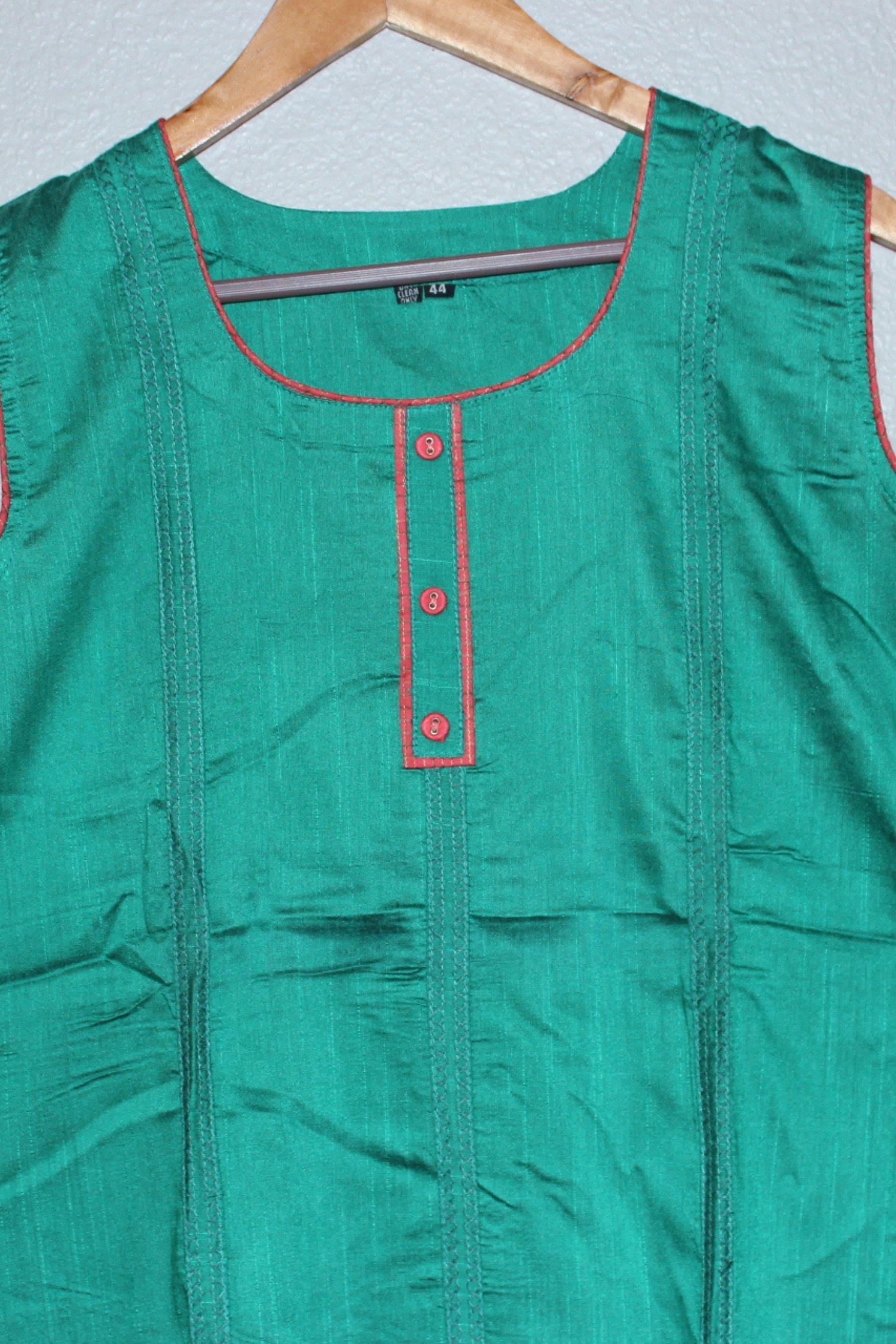 Dual Tone Elegance: 28" Silk Cotton Kurti at JCSFashions KURTI JCS Fashions