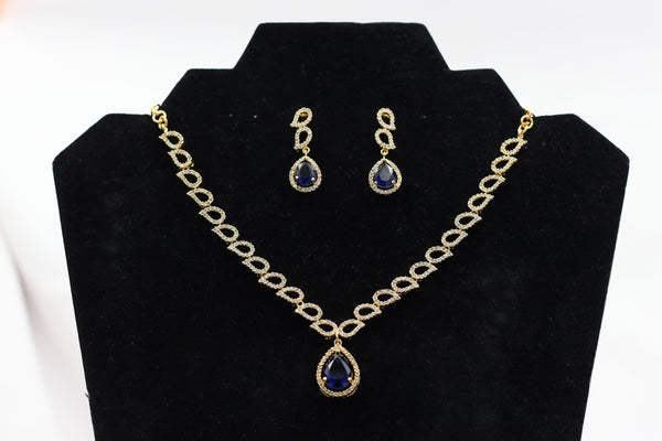 Exquisite Gold Polished Jewelry Set with Vibrant Stones - JCS Fashions