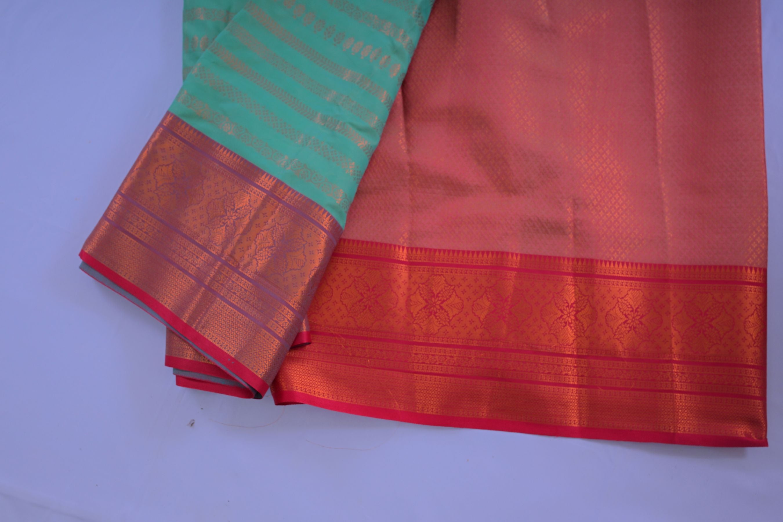 Elegant Semi-Silk Saree with Zari Lines & Dual Border - JCSFashions Saree JCS Fashions