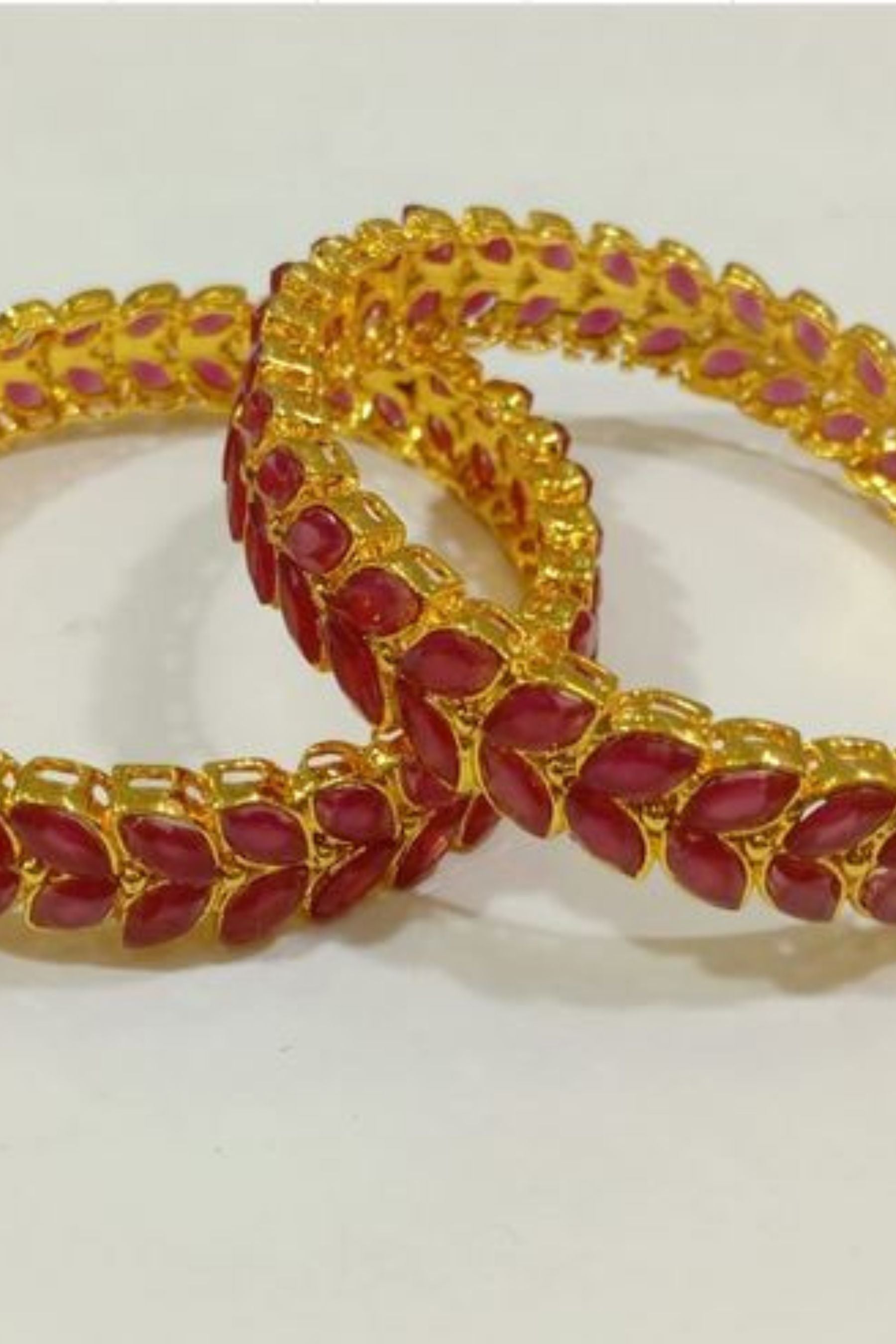 Kundan Chic: Elevate Your Style with Exquisite Bangles | JCSFashions Jewelry JCS Fashions Pink 2.20