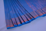 Exquisite Kanchipuram Pure Silk Saree with Golden Zari Weaving