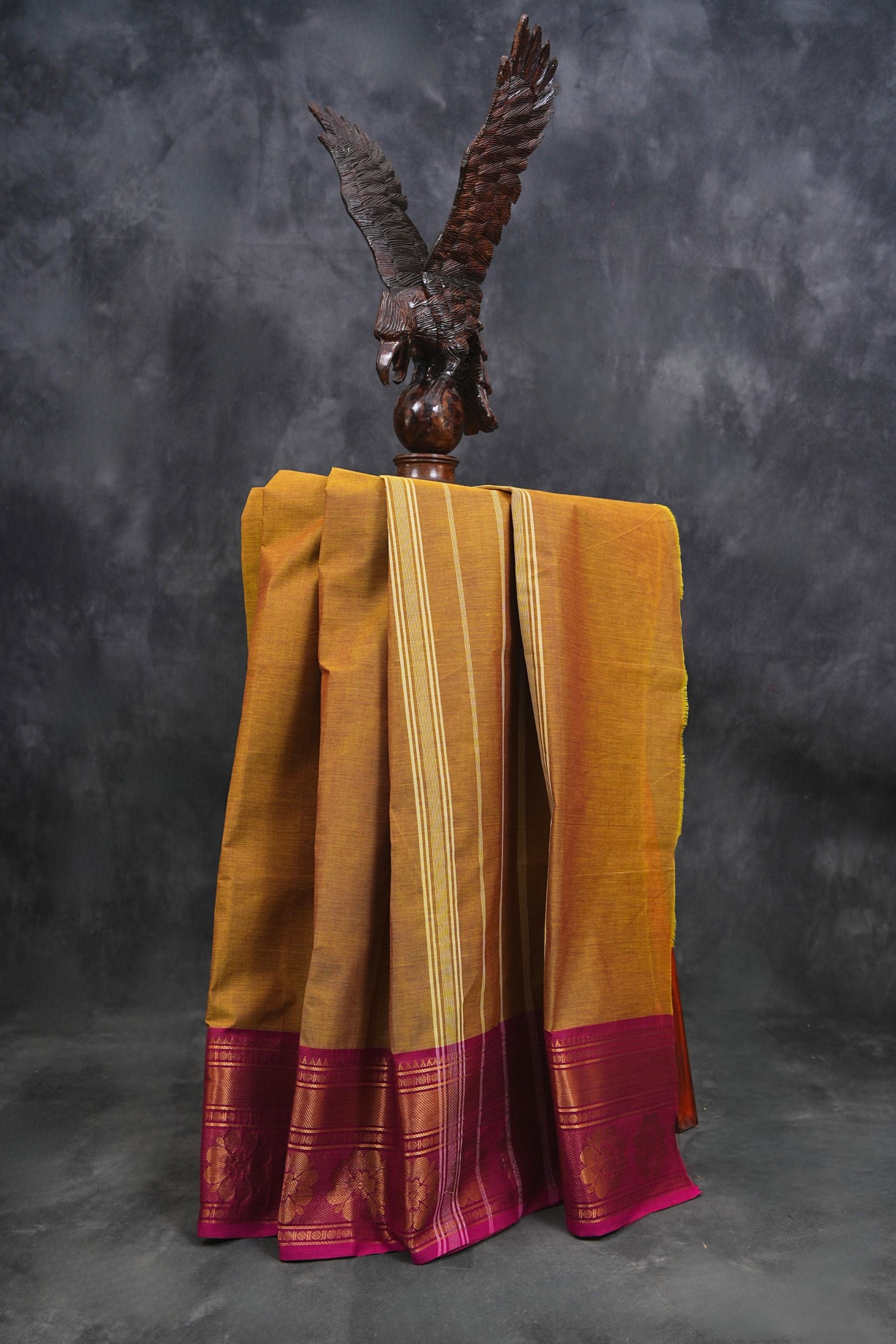 Exquisite Chettinad Cotton Saree - Authentic Indian 80 Count Cotton