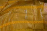 Regal Golden Silk-Cotton Saree: Lightweight & Handcrafted by JCSFashions