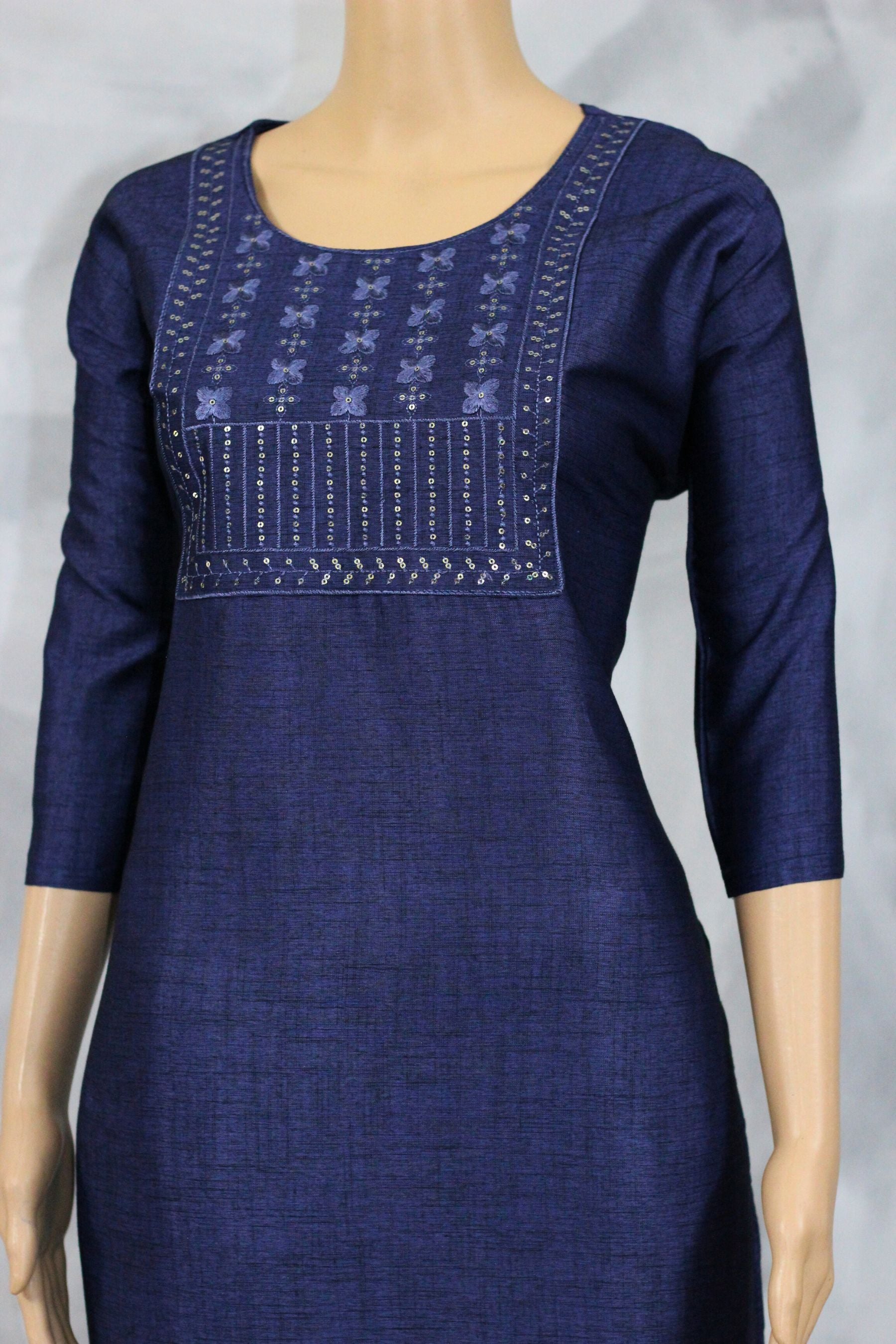 Ultra-Chic Cotton Kurti with Elegant Embroidery by JCSFashions KURTI JCS Fashions