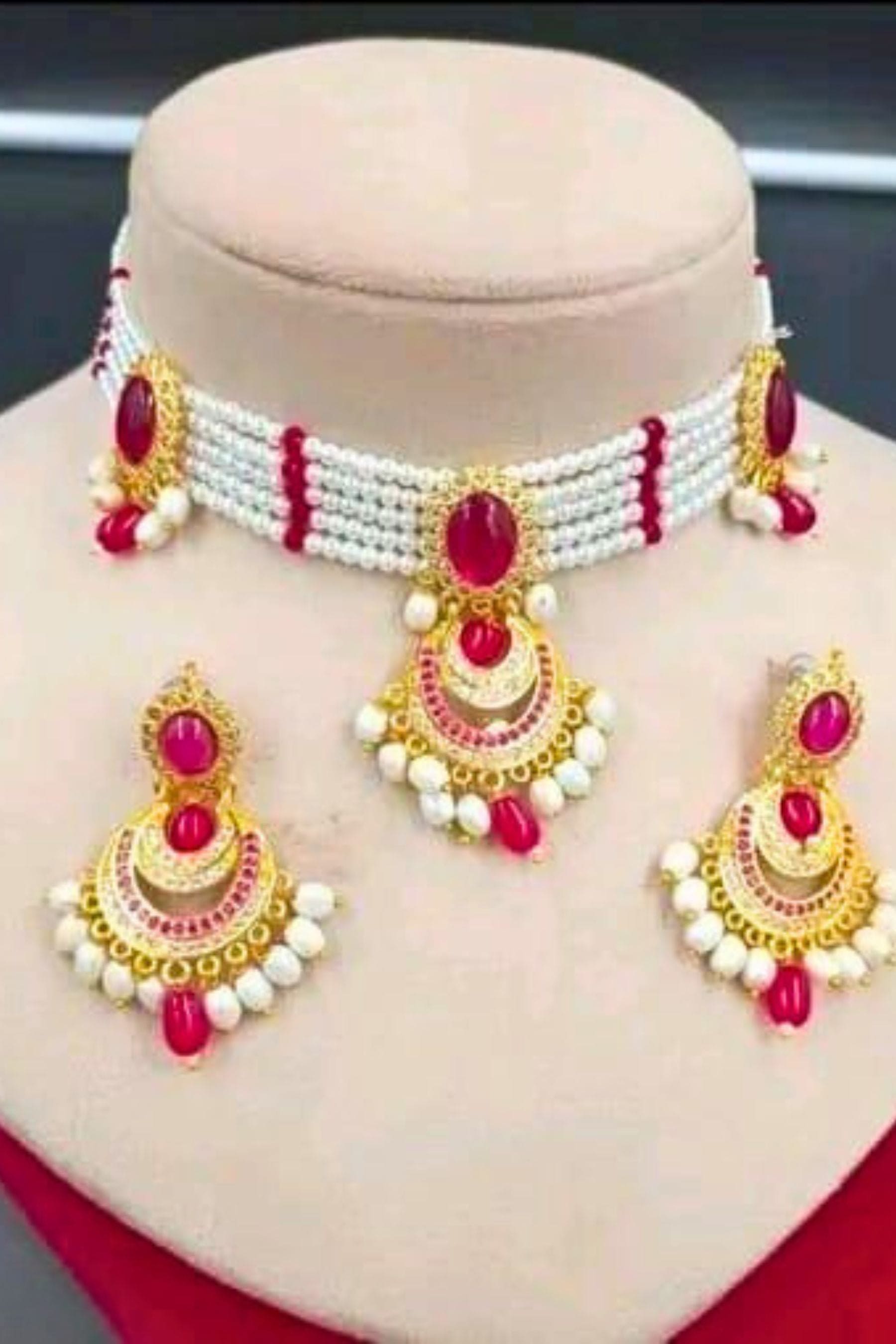 Allure Elegant Gold-Plated Jewelry Set with Radiant Cubic Zirconia Jewelry JCS Fashions Pink 7.5 inch