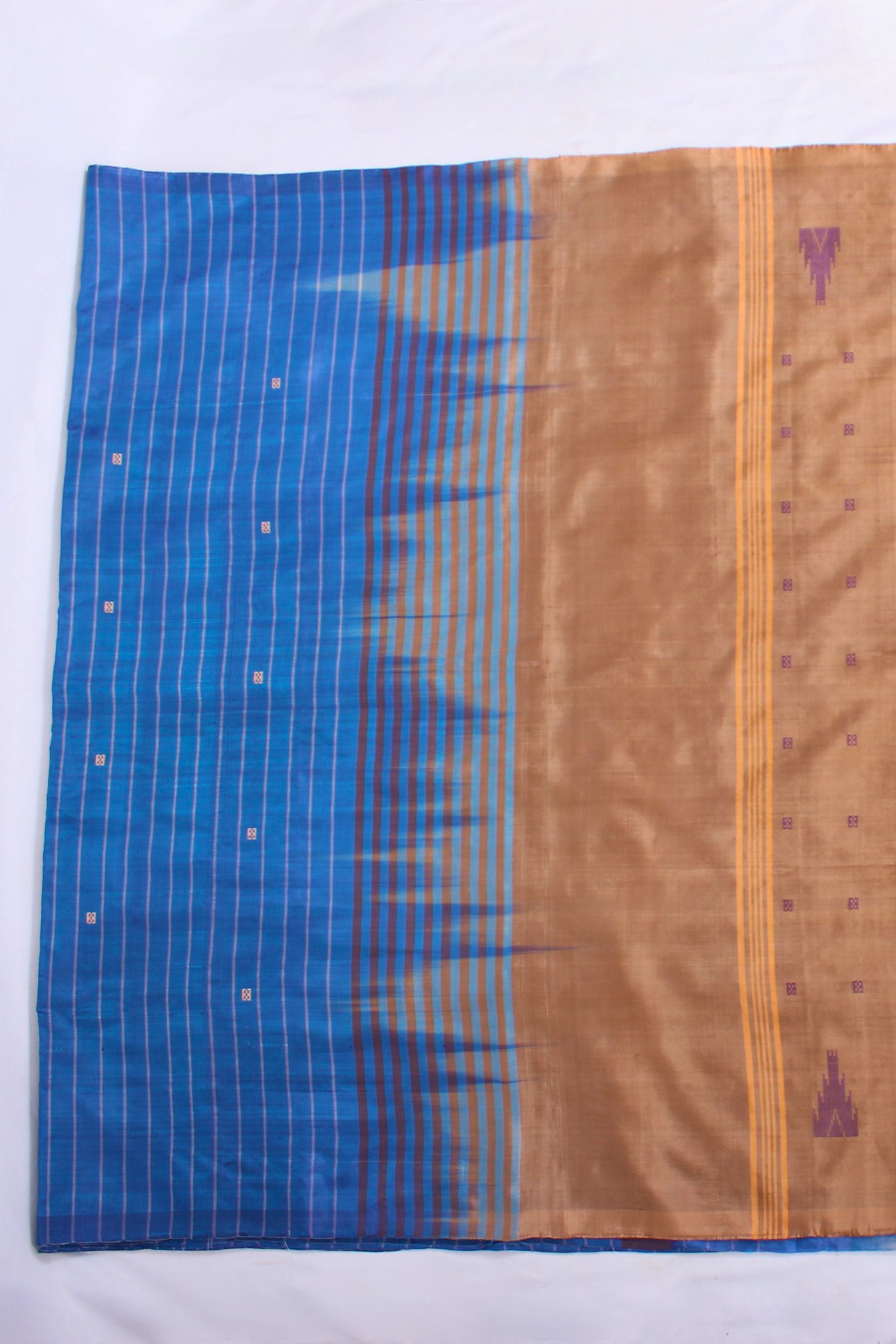 Eco-Friendly Banana Pith Saree with Zari Lines - Embrace Indian Heritage Saree JCS Fashions