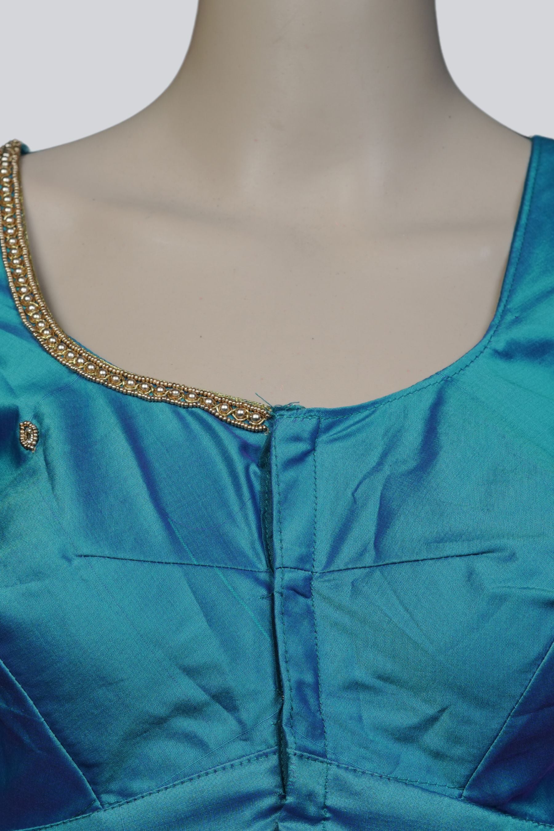 Aari Work Blouse in Stunning Blue - Exquisite Craftsmanship |JCSFashions Blouse JCS Fashions