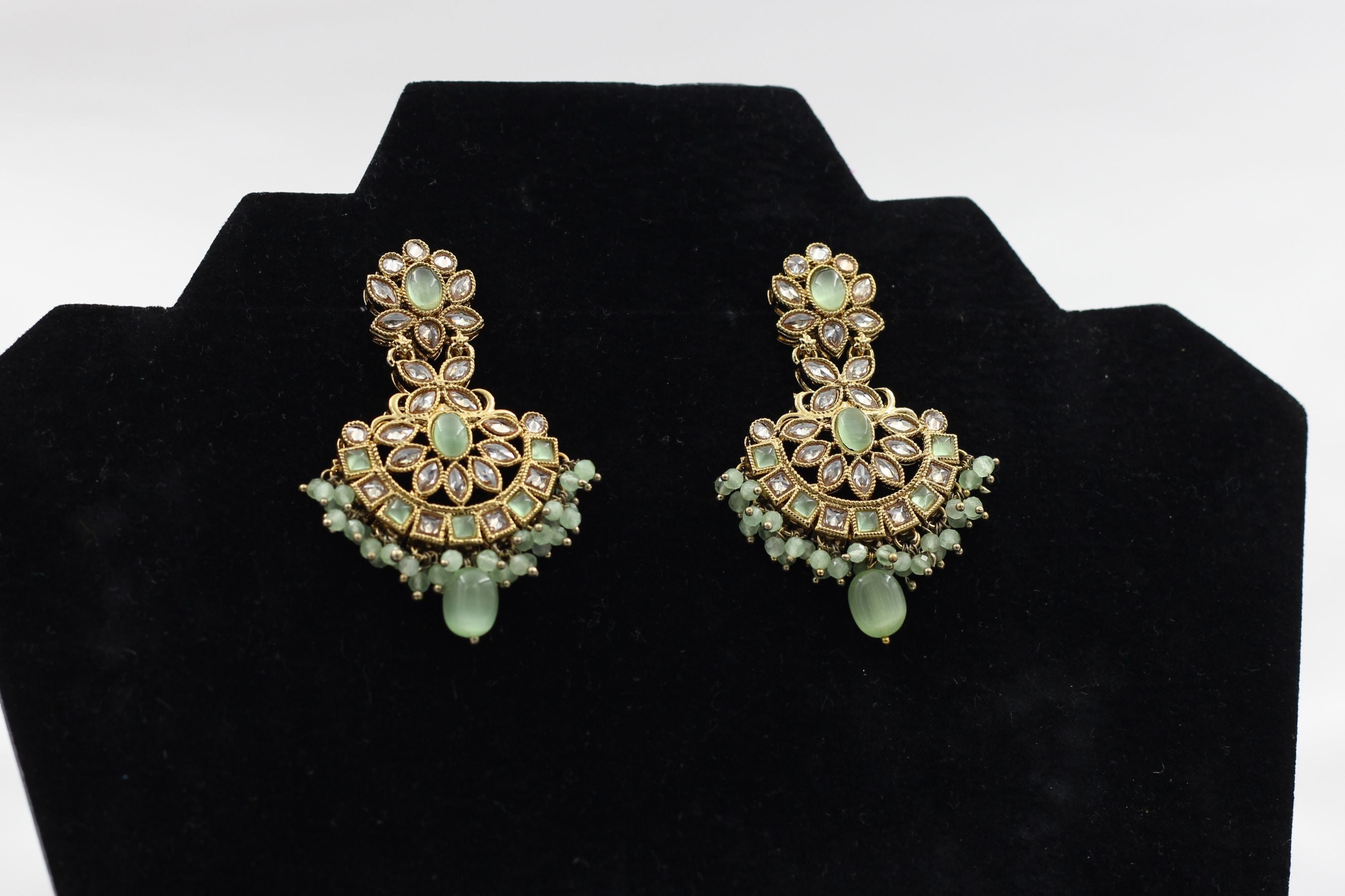 Stone Kundan Earrings - Premium Quality Sparkle for Special Occasions