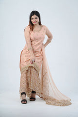 Ethnic Elegance: Soft Net Sharara - Perfect for Special Occasions