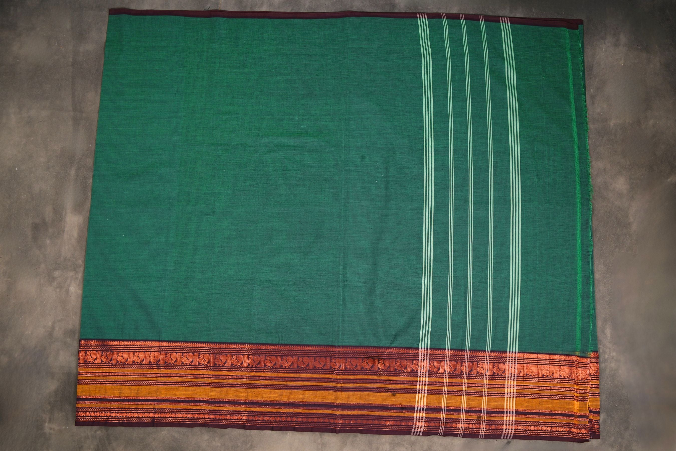 Traditional Chettinad Cotton Saree: Hand-Woven Indian Craftsmanship Saree JCS Fashions