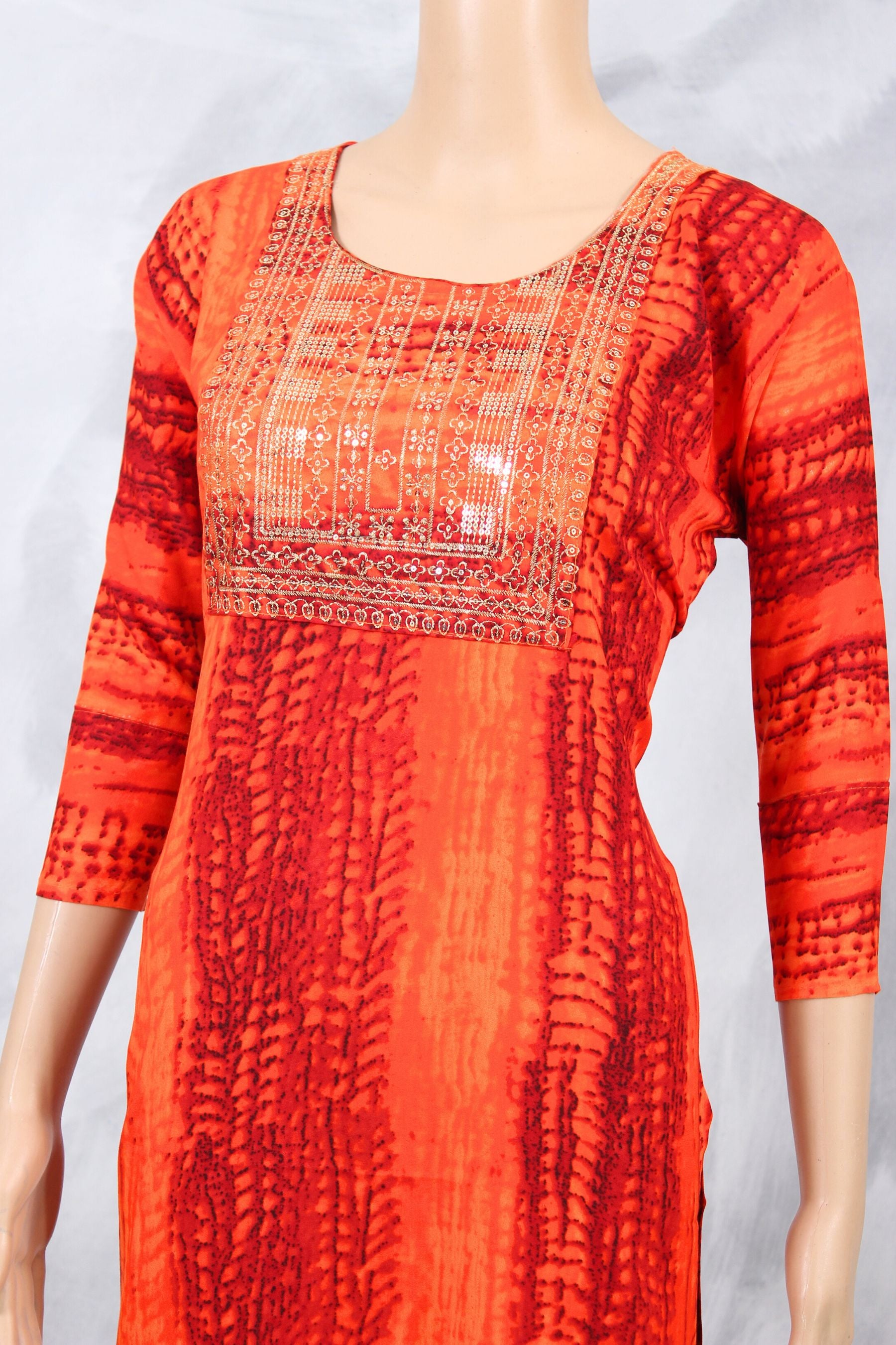 Chic Rayon Kurti with Luxe Sequence & Zari Embroidery from JCSFashions KURTI JCS Fashions