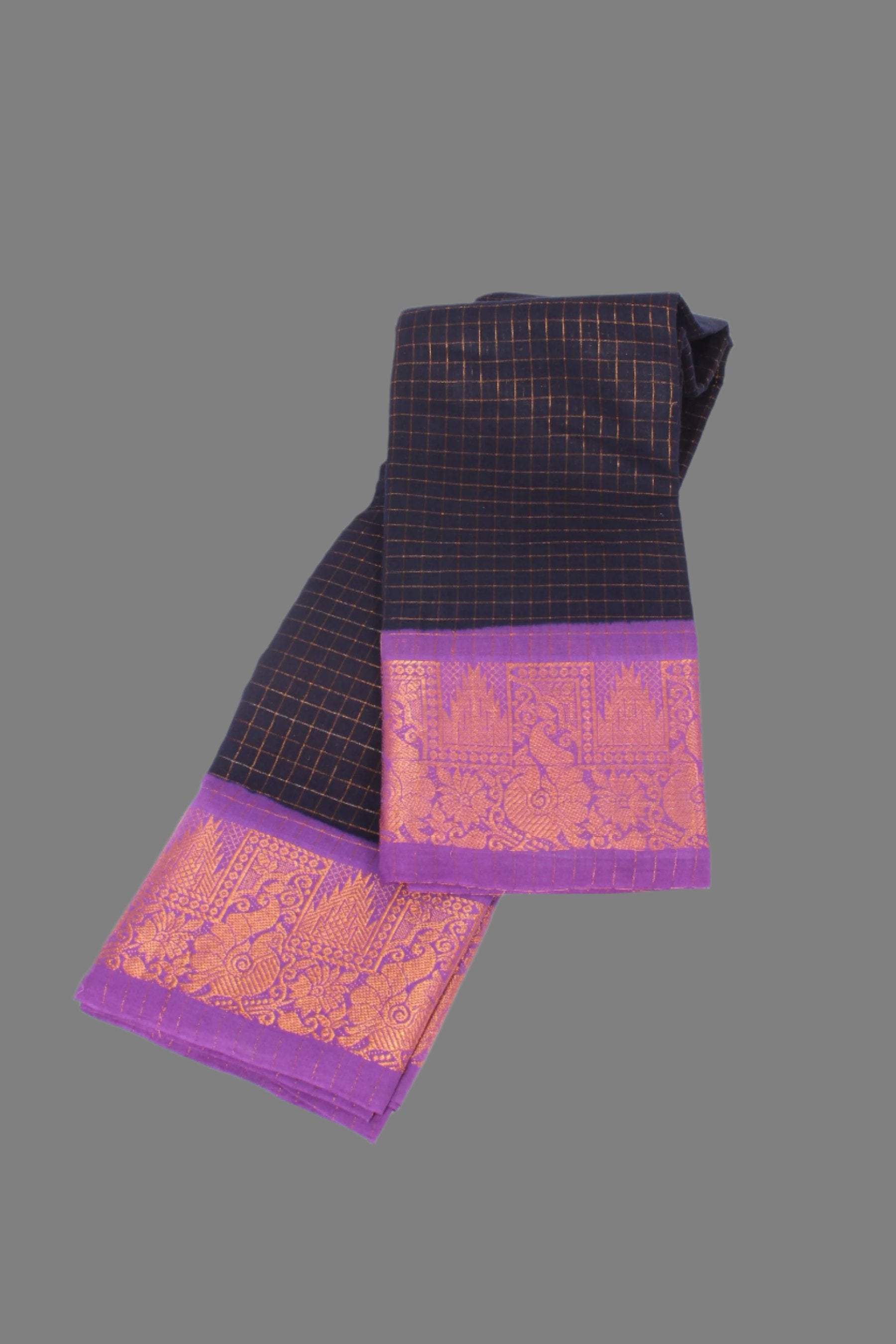 Madurai Sungudi Pure Cotton Saree with Zari Border – Traditional Elegance