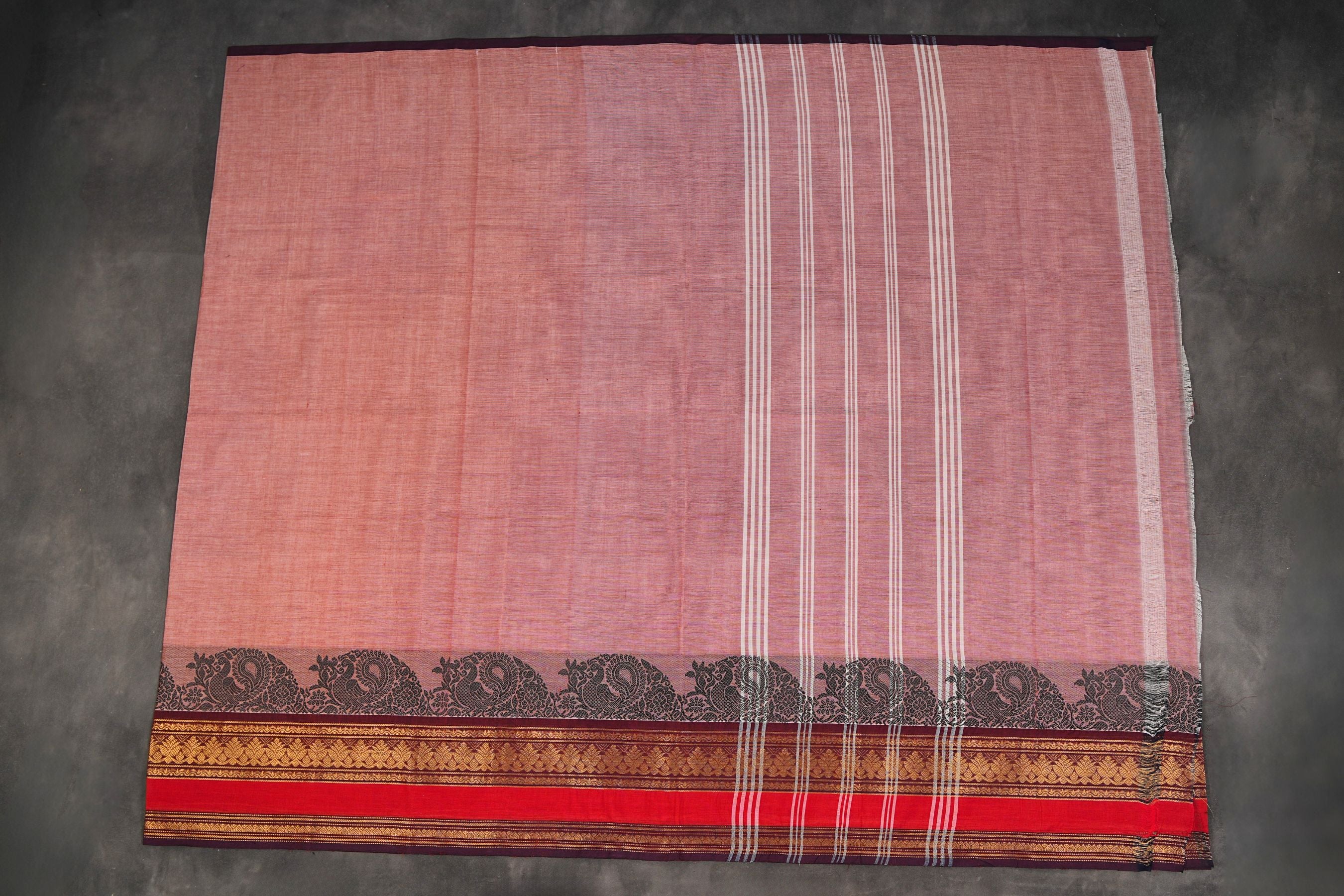 Traditional Chettinad Cotton Saree with Elegant Drape from JCSFashions Saree JCS Fashions