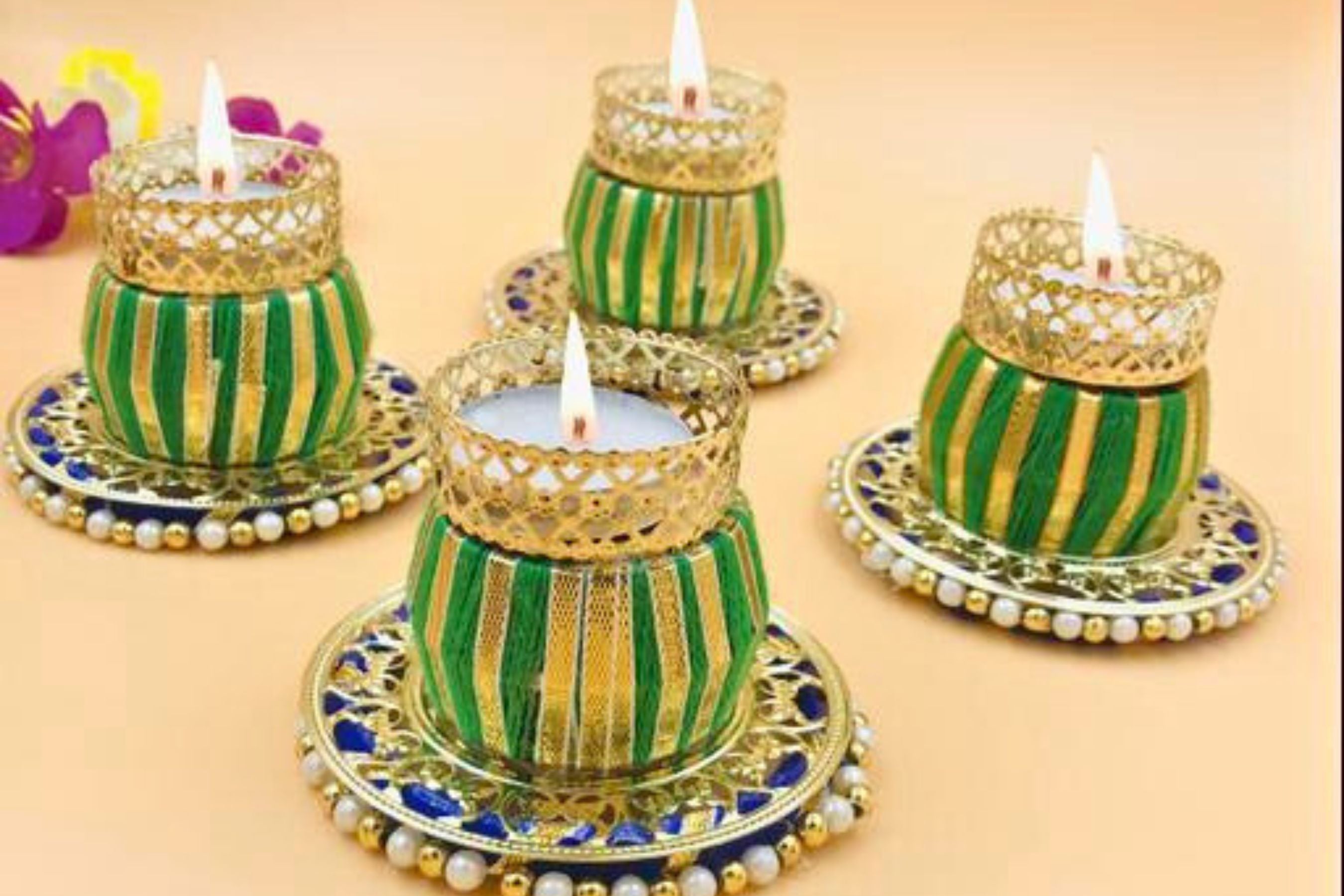 Premium Metal Tealight Candle Holders by JCSFashions Gift JCS Fashions