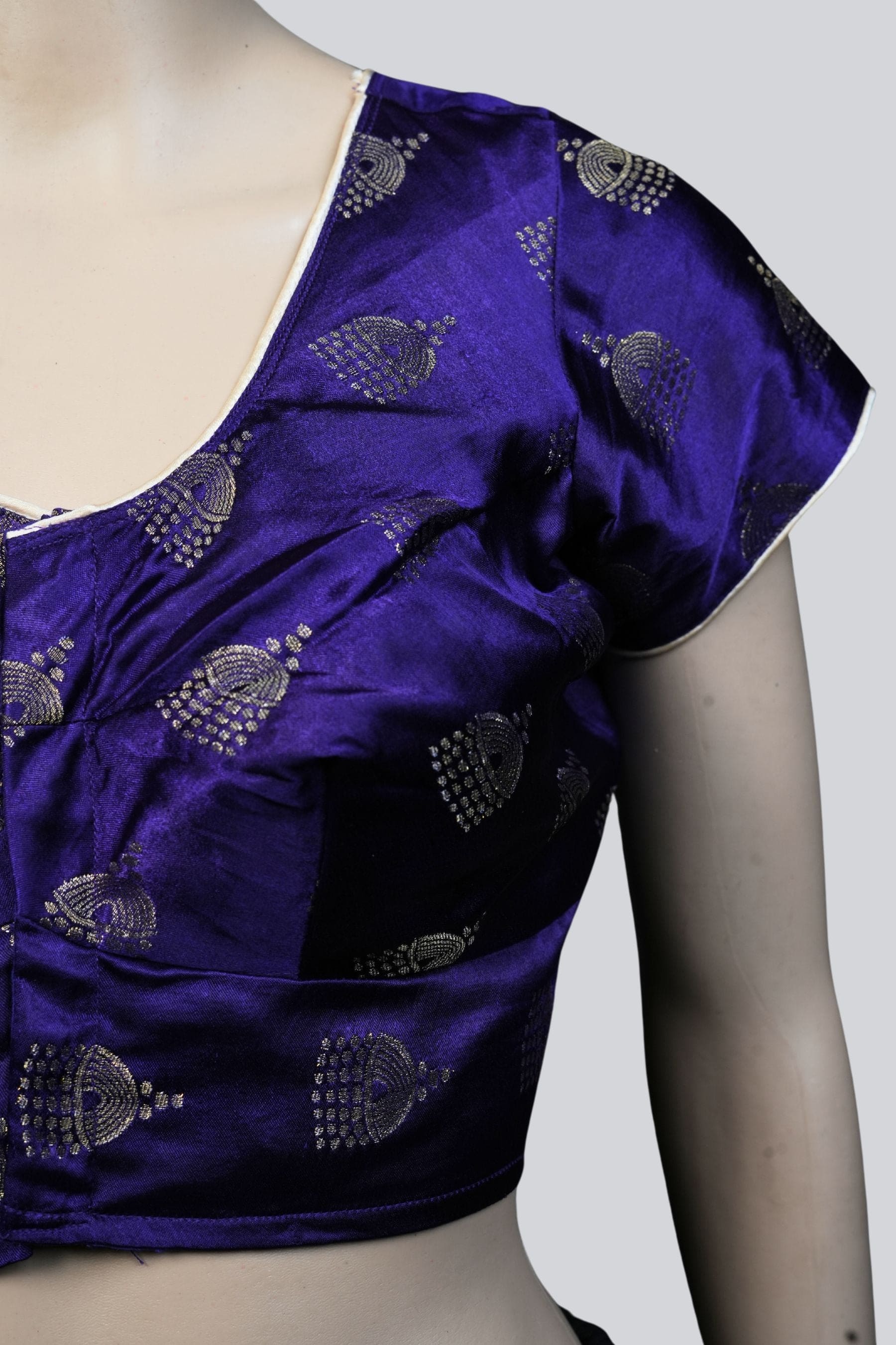 Brocade Blouse with Jhumka Motifs – Elevate Your Style at JCSFashions Blouse JCS Fashions