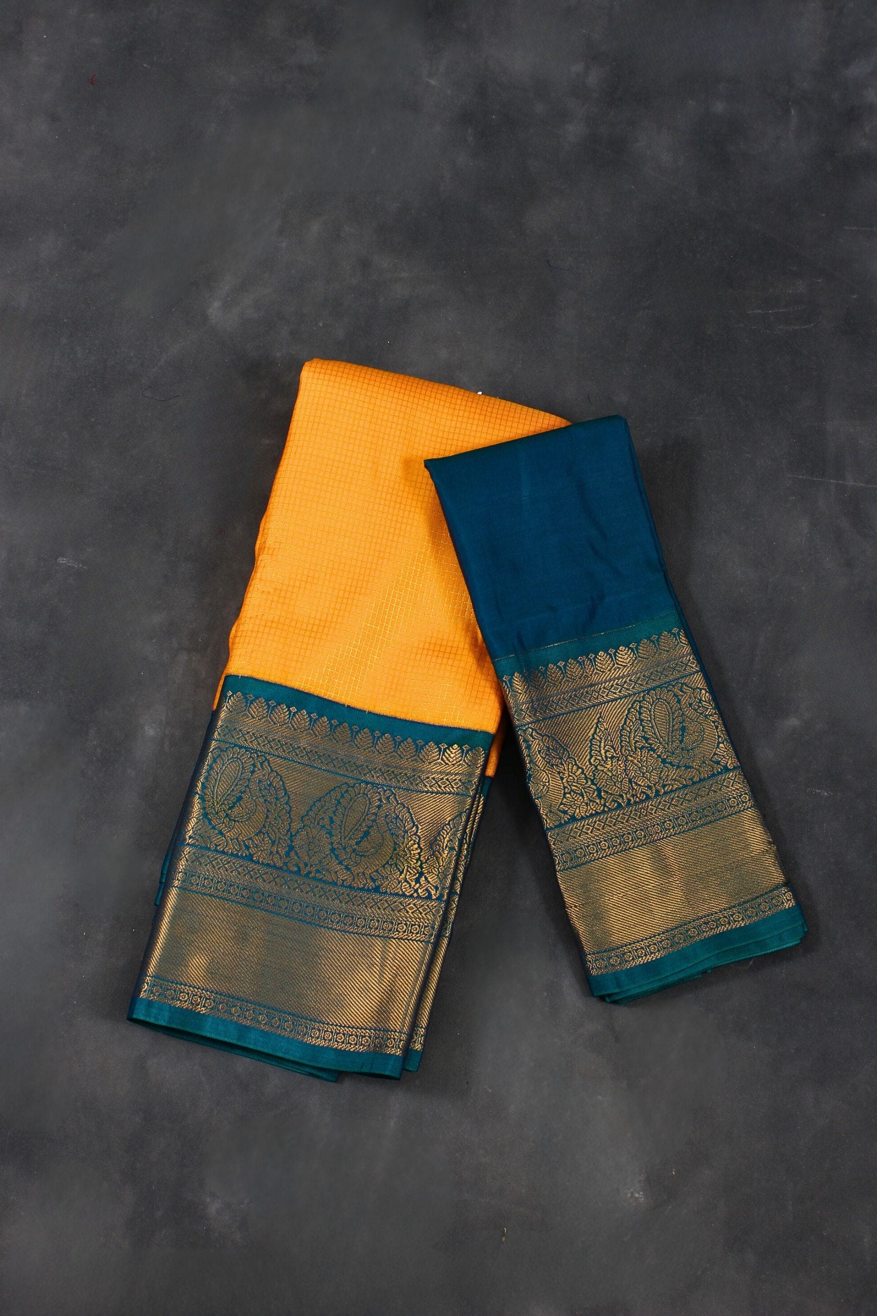 Kanchipuram Silk Saree: Premium Quality and Traditional Elegance Saree JCS Fashions Orange 5.5 meters