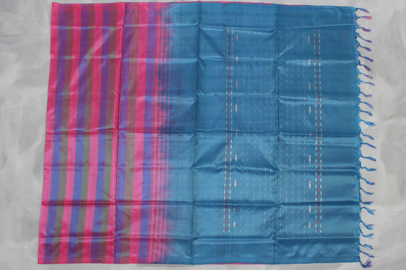 Chic and Borderless Banana Pith Saree - Sustainable Indian Elegance