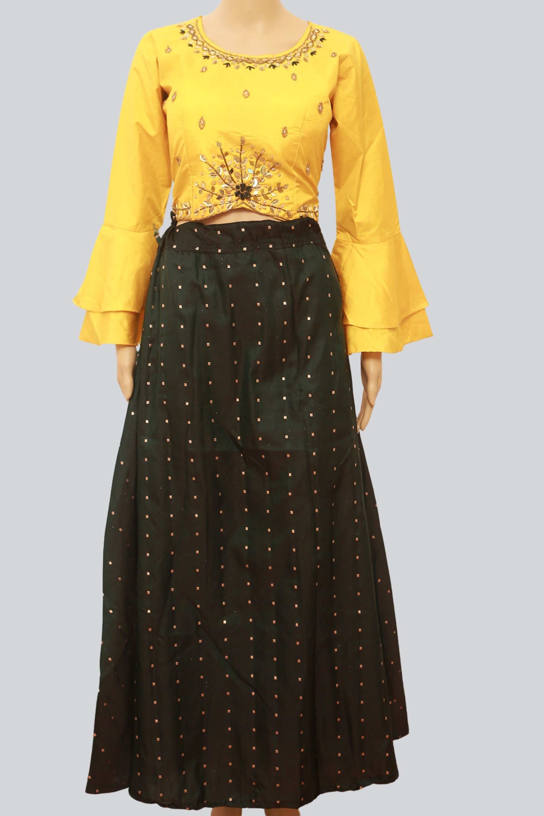 Silk Elegance: Crop Top Lehenga for Chic Sophistication JCSFashions