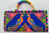 Traditional Rajasthani Embroidered Clutch - Chic Multicolored Accessory