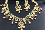 JCS Fashion's Luxurious 1 Gram Gold Necklace and Earring Set