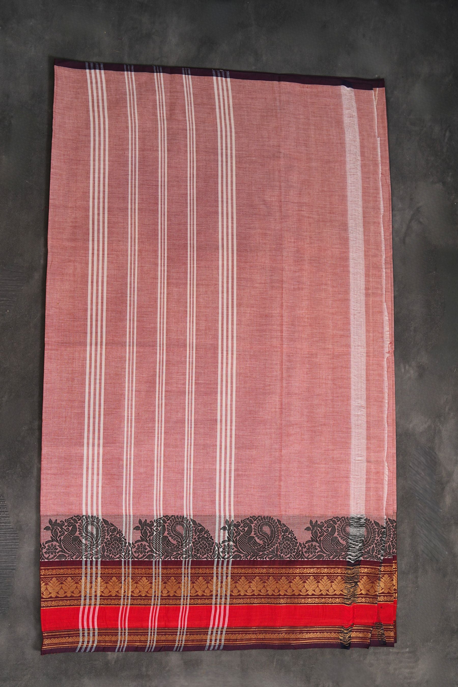 Traditional Chettinad Cotton Saree with Elegant Drape from JCSFashions Saree JCS Fashions