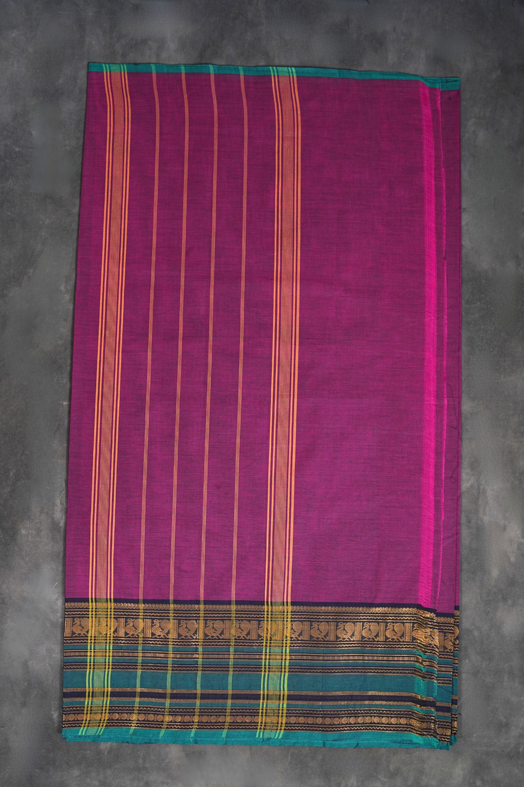 Classic 80-Count Chettinad Cotton Saree with Stylish Border Saree JCS Fashions