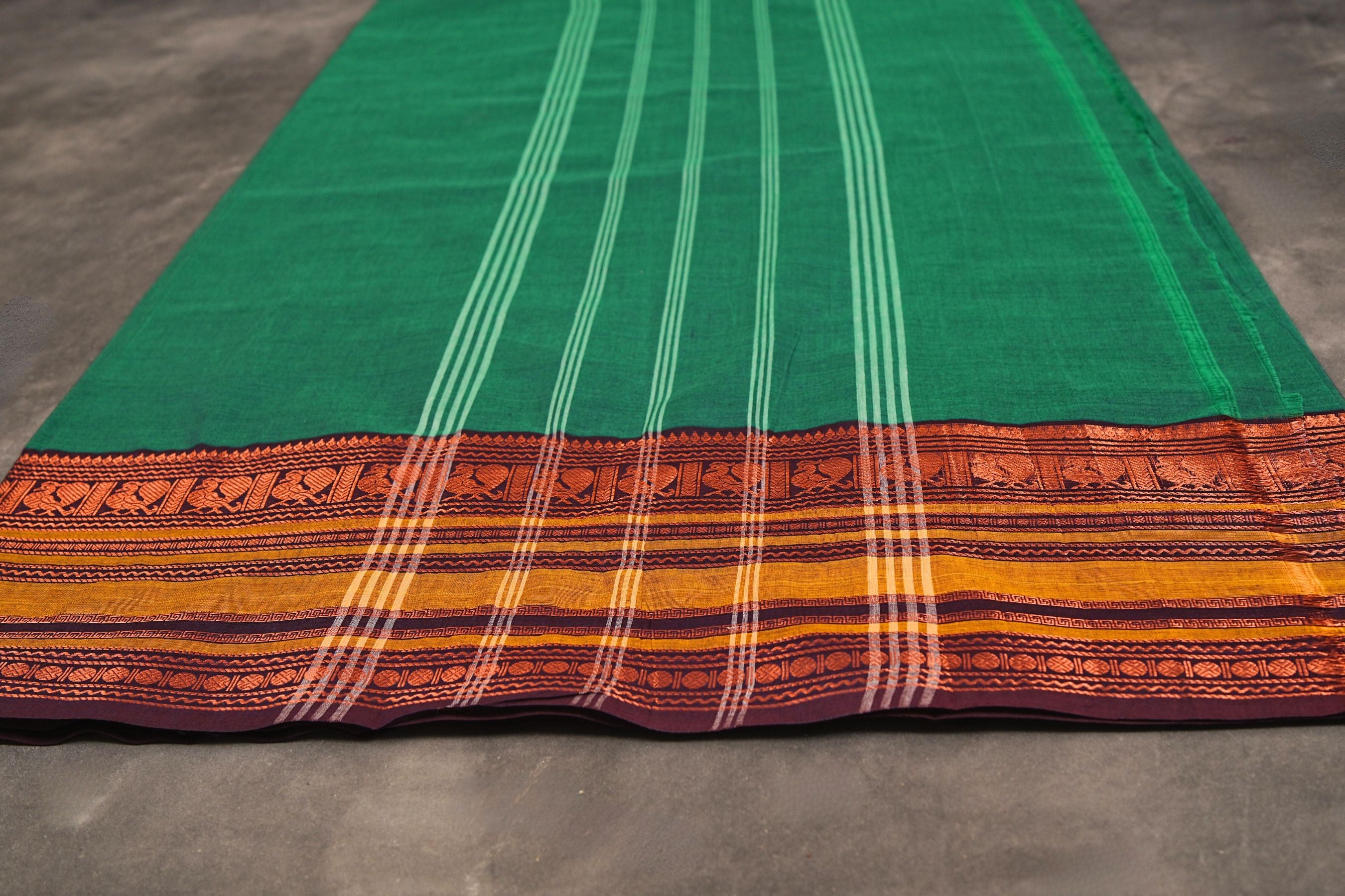 Traditional Chettinad Cotton Saree: Hand-Woven Indian Craftsmanship Saree JCS Fashions