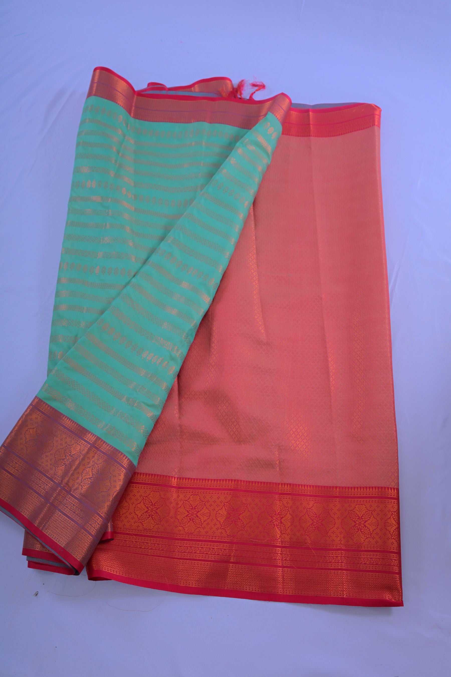 Elegant Semi-Silk Saree with Zari Lines & Dual Border - JCSFashions Saree JCS Fashions