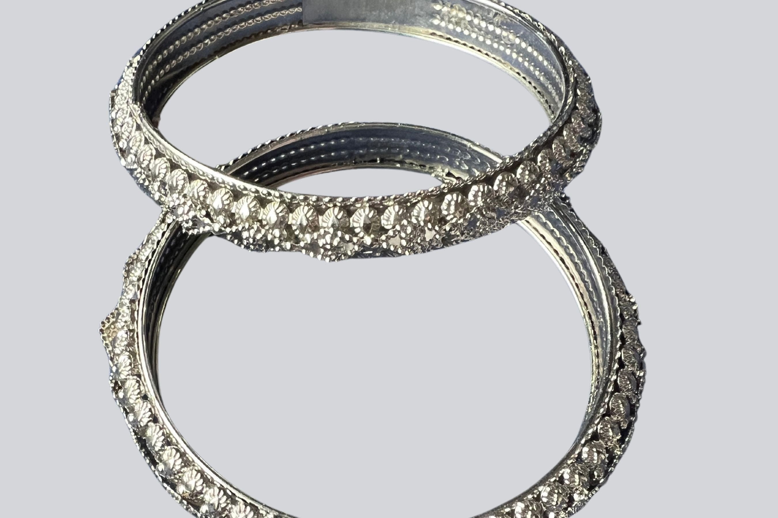 JCS Fashions Elegant Silver Polish Bangles - Exquisite and Versatile Jewelry JCS Fashions