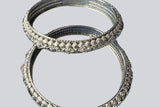 JCS Fashions Elegant Silver Polish Bangles - Exquisite and Versatile